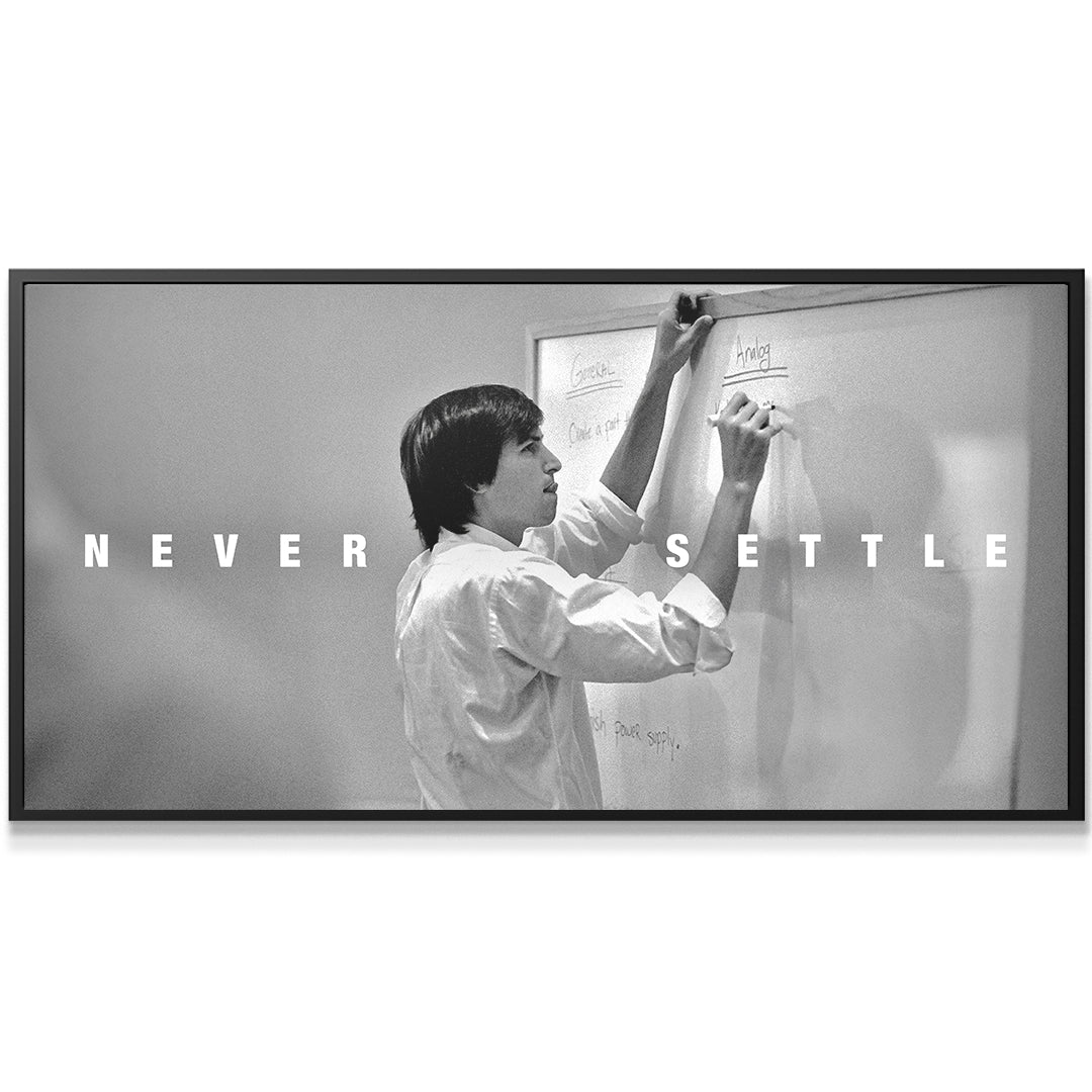Never Settle (Jobs) - IKONICK - Steve Jobs