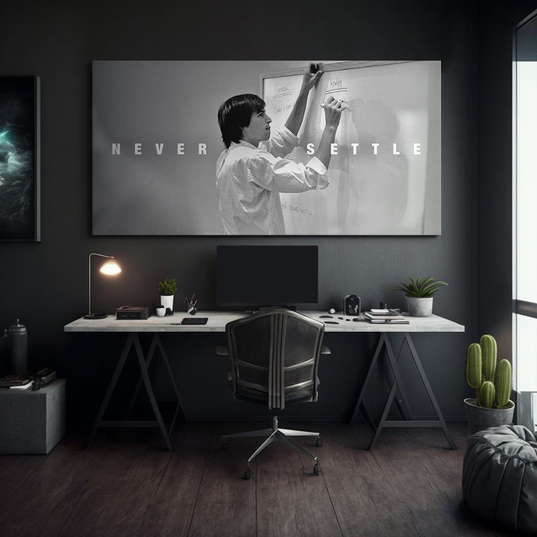 Never Settle (Jobs) - IKONICK - Steve Jobs