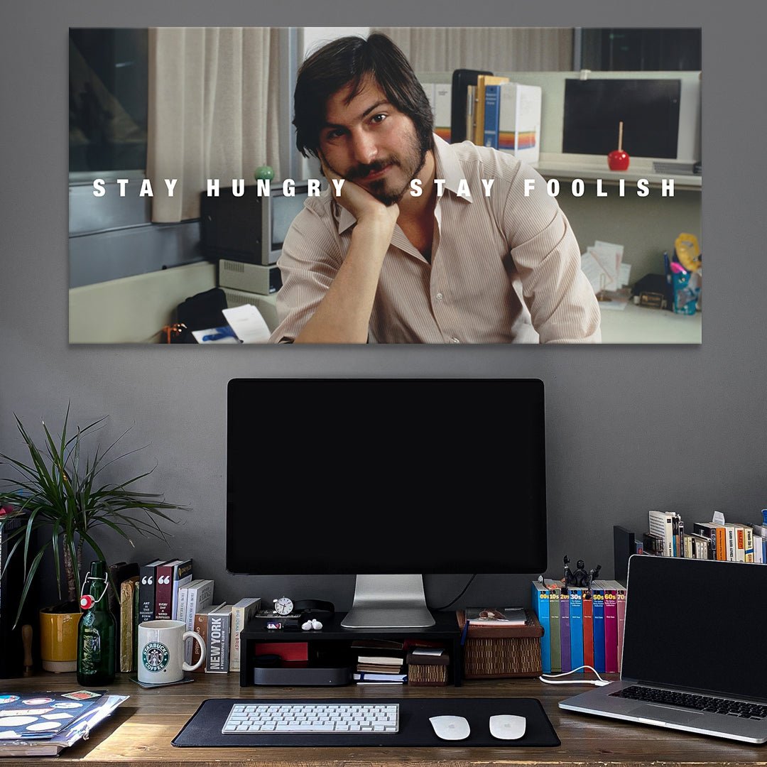 Stay Hungry Stay Foolish - IKONICK - Steve Jobs