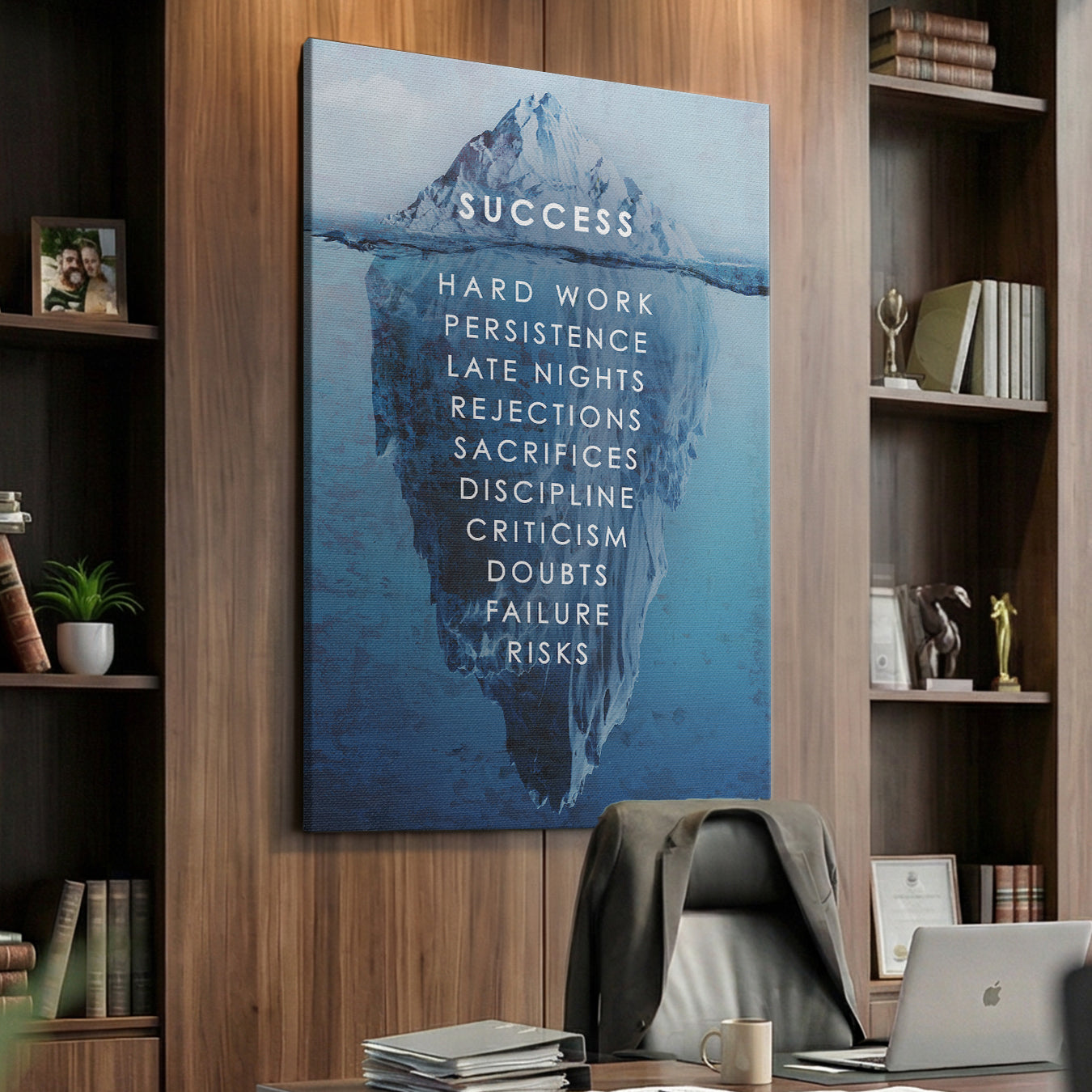 Inspirational Art & Prints - Success Iceberg | Designed by IKONICK