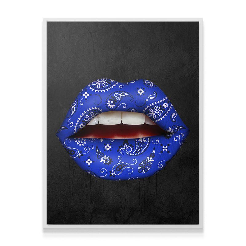 Blue Bandana Lips - IKONICK - IKONICK Original