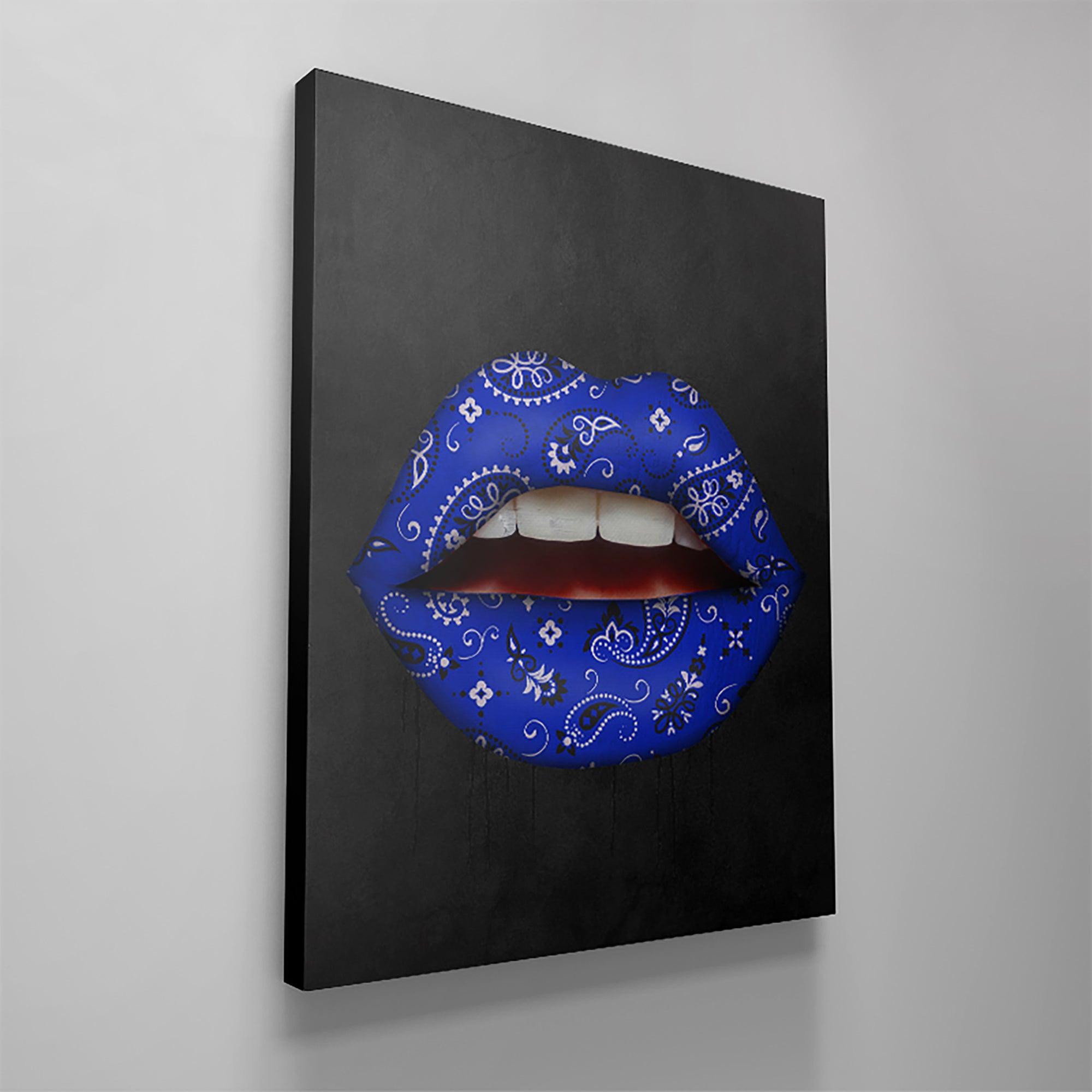 Blue Bandana Lips - IKONICK - IKONICK Original