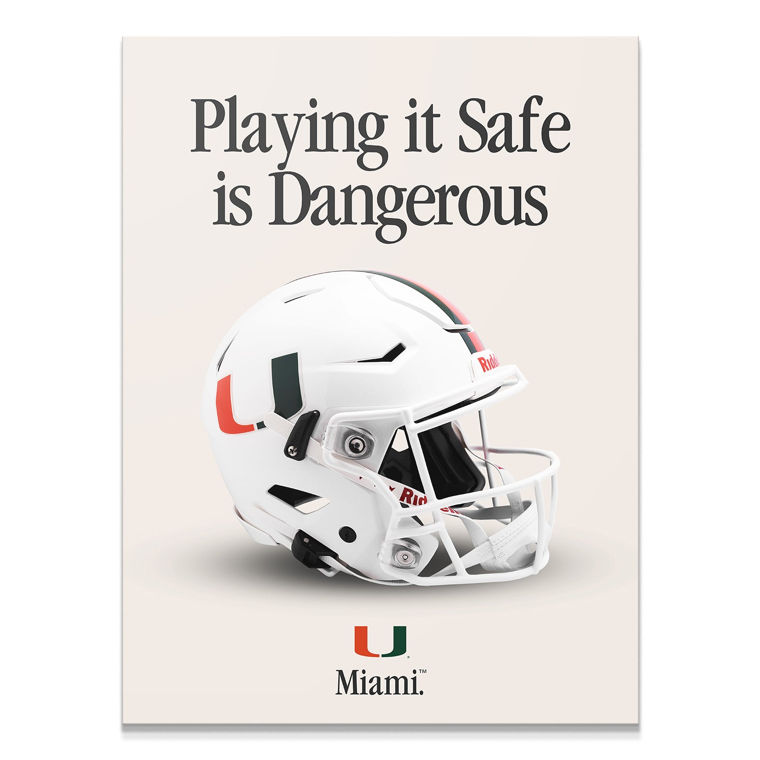 Miami - Playing It Safe V2 - IKONICK - College Football