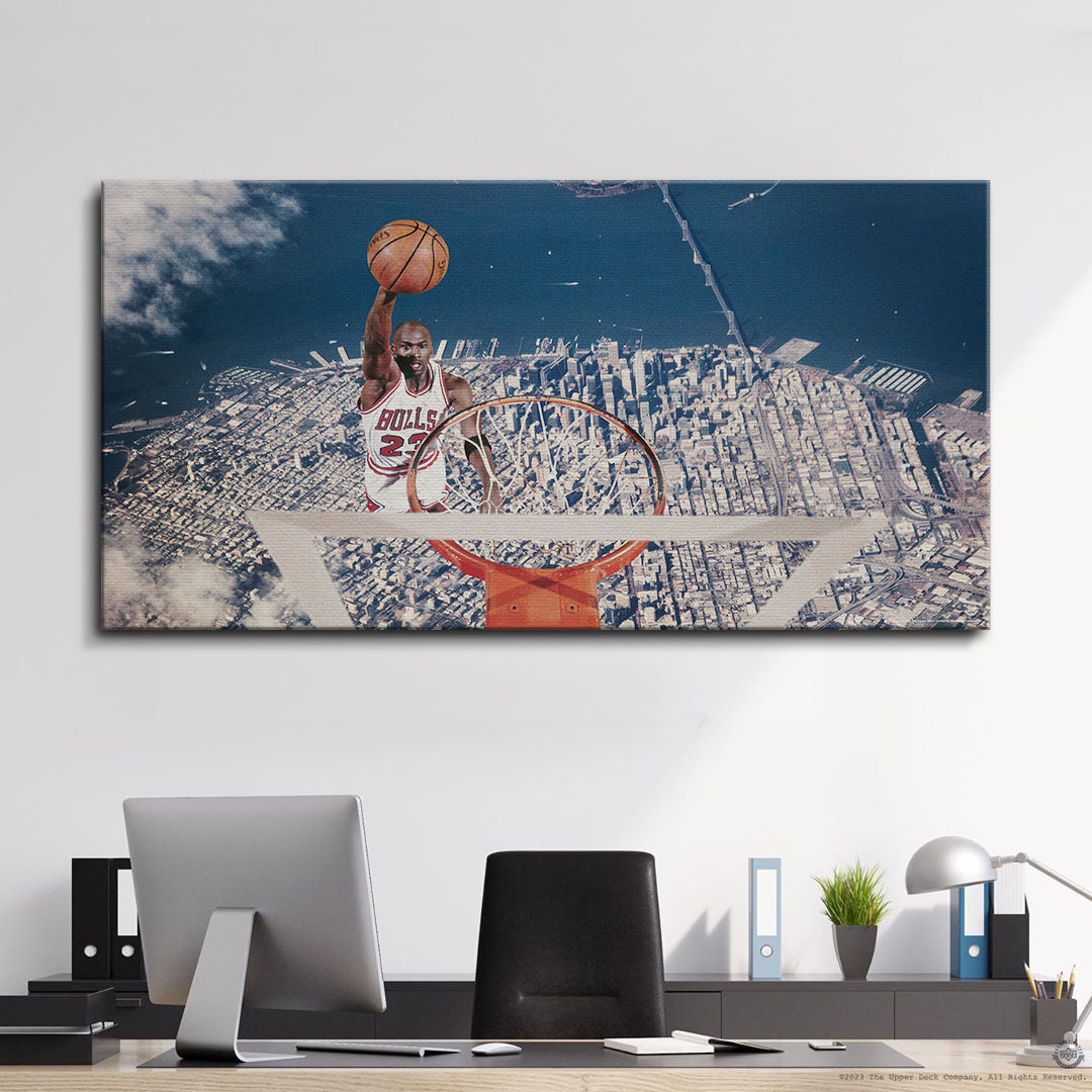 Michael Jordan Glass Wall Art