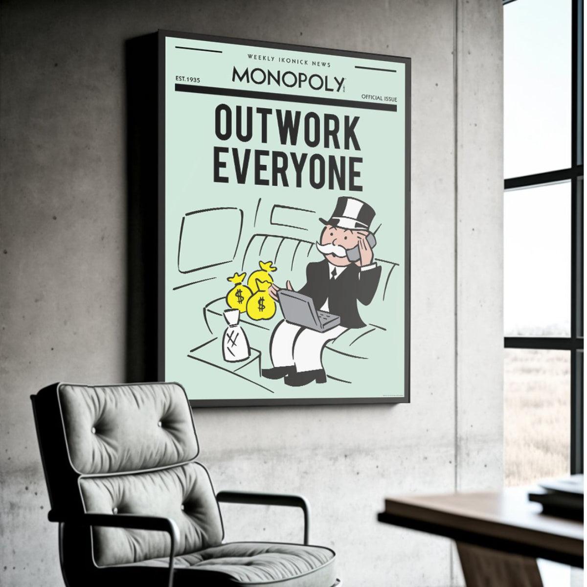 IKONICK Monopoly Man Art - Outwork Everyone
