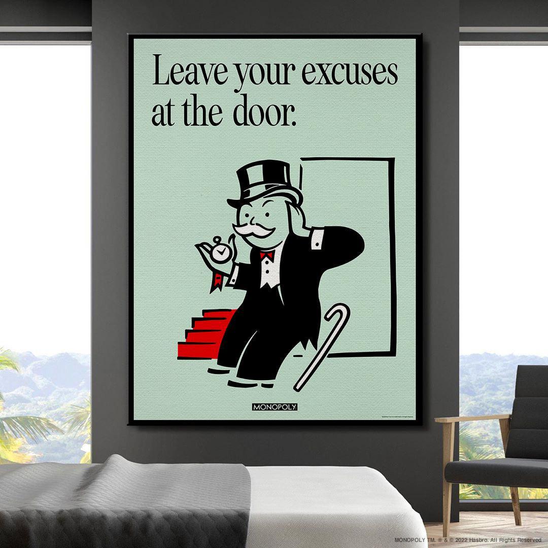 Monopoly - Leave Your Excuses At the Door - IKONICK - Monopoly