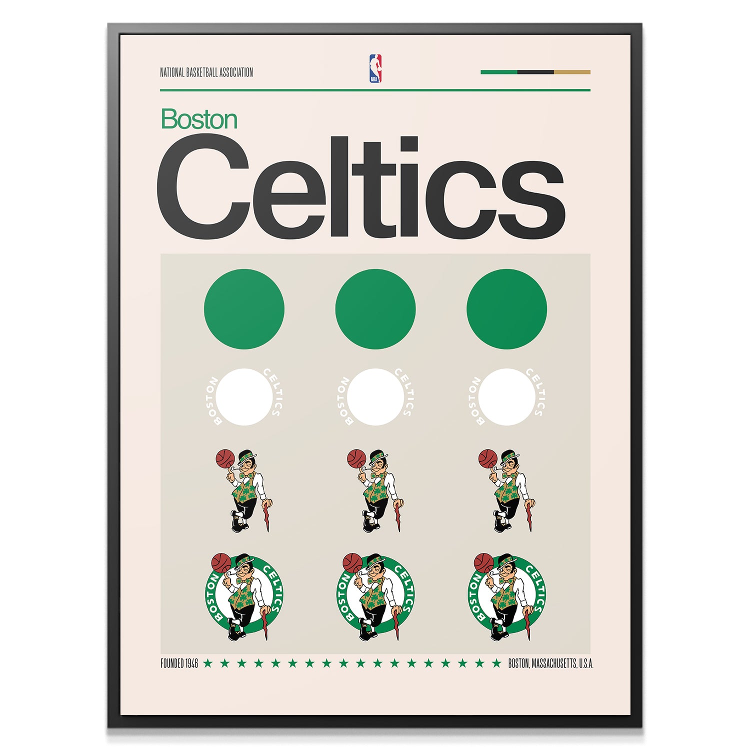 Deconstructed Logo - Celtics - IKONICK - NBA Teams