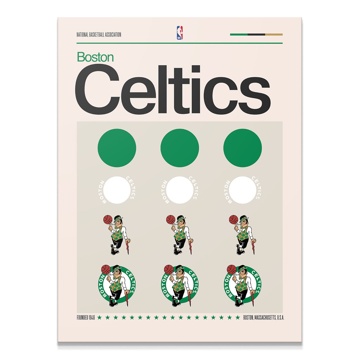 Deconstructed Logo - Celtics - IKONICK - NBA Teams