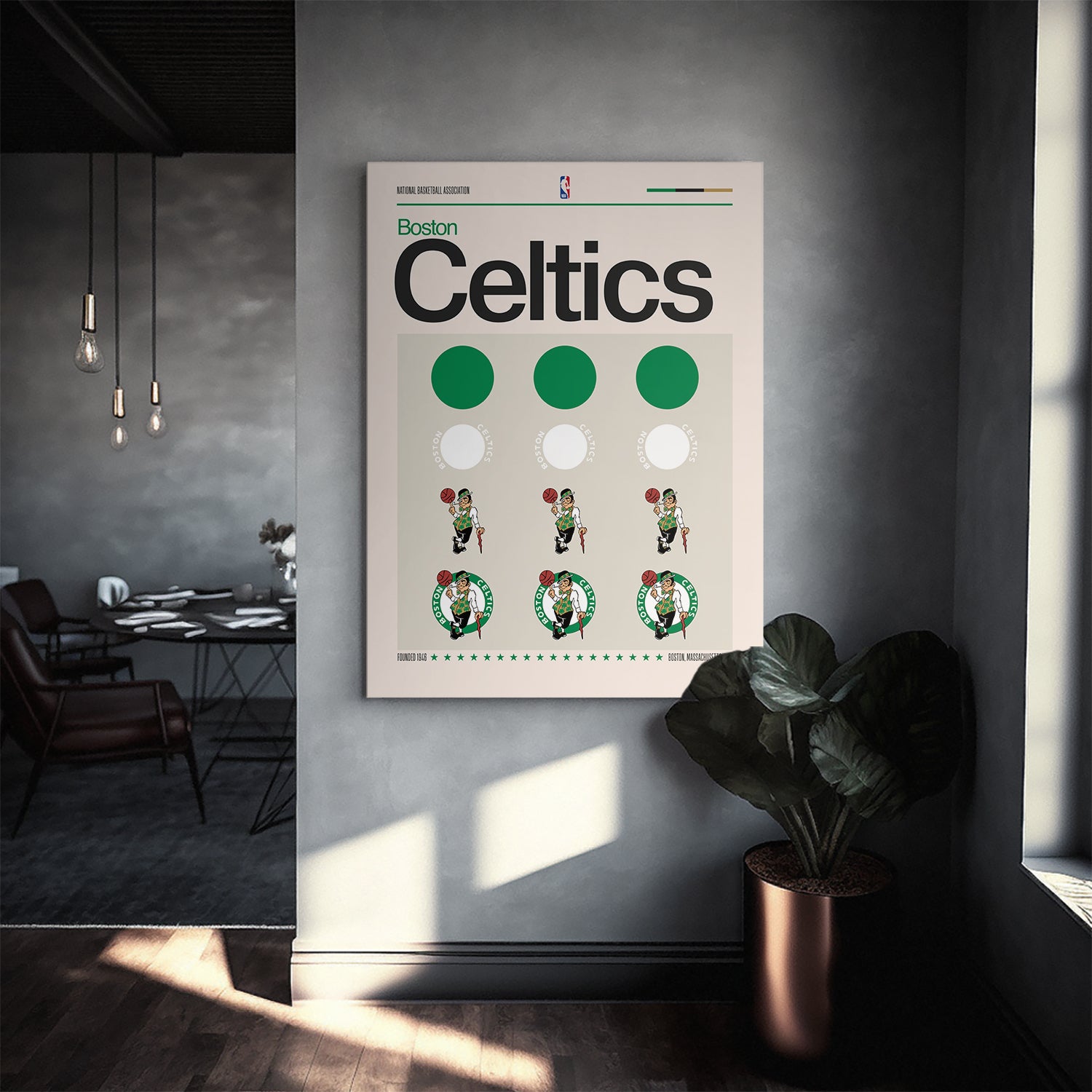 Deconstructed Logo - Celtics - IKONICK - NBA Teams