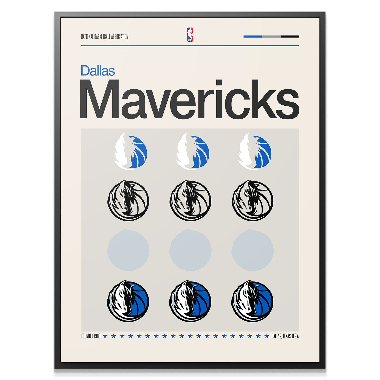 Deconstructed Logo - Mavericks - IKONICK - NBA Teams