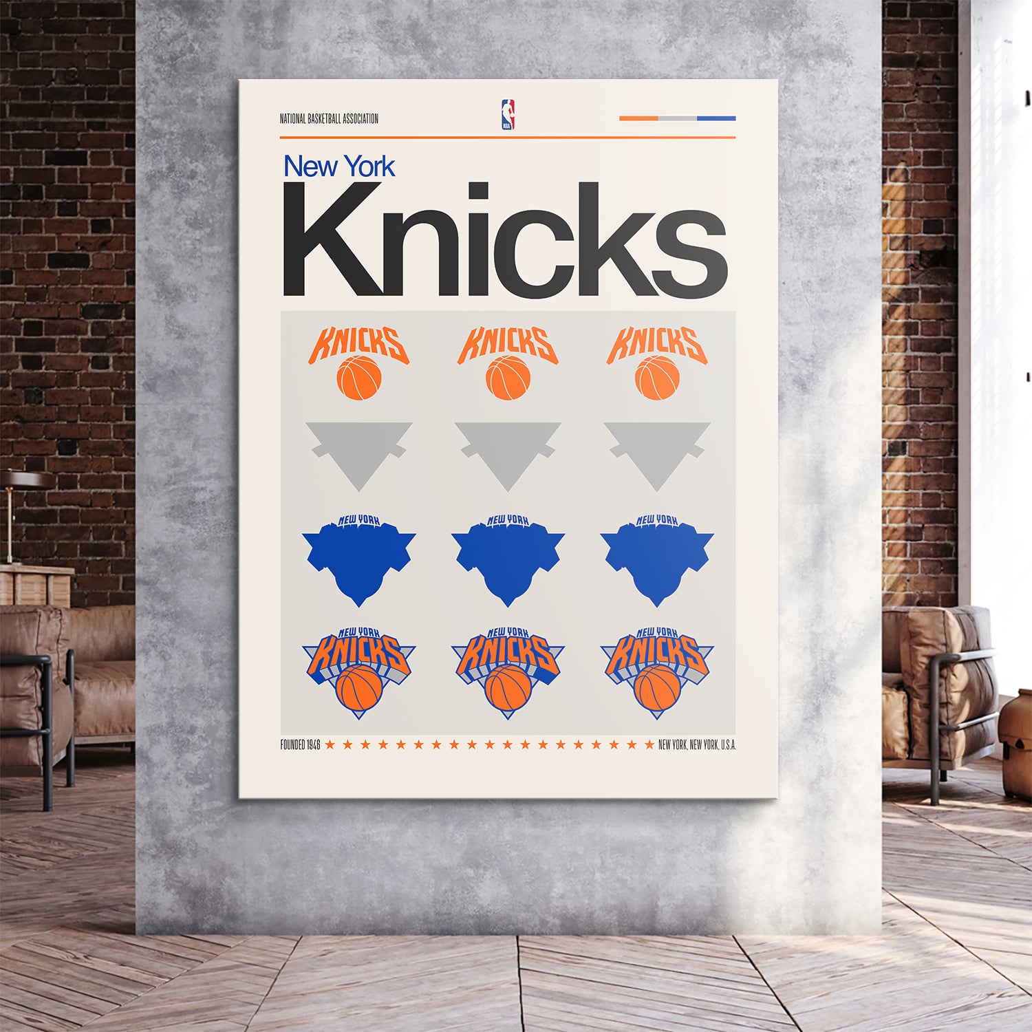 Deconstructed Logo - Knicks - IKONICK - NBA Teams