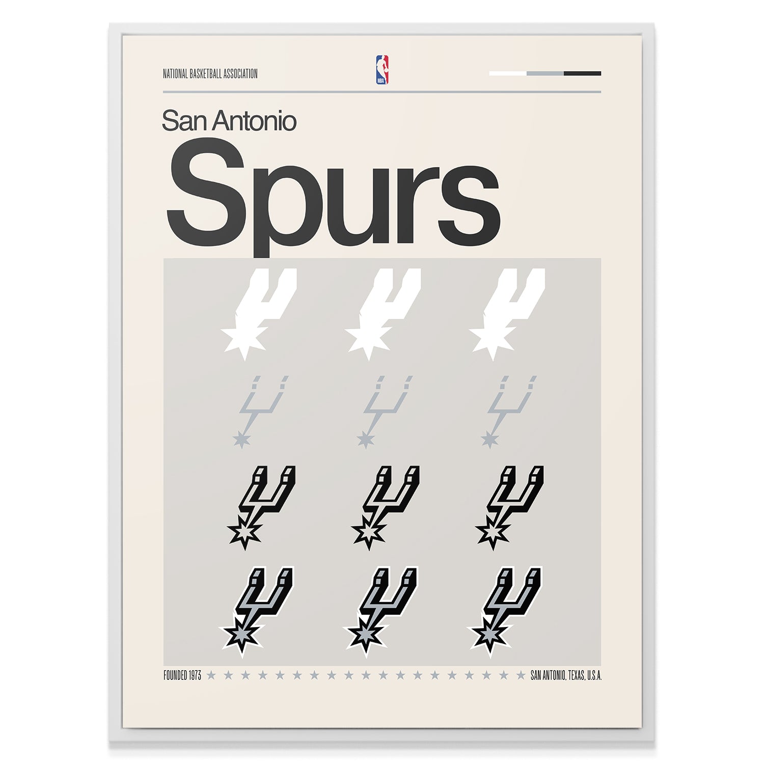 Deconstructed Logo - Spurs - IKONICK - NBA Teams