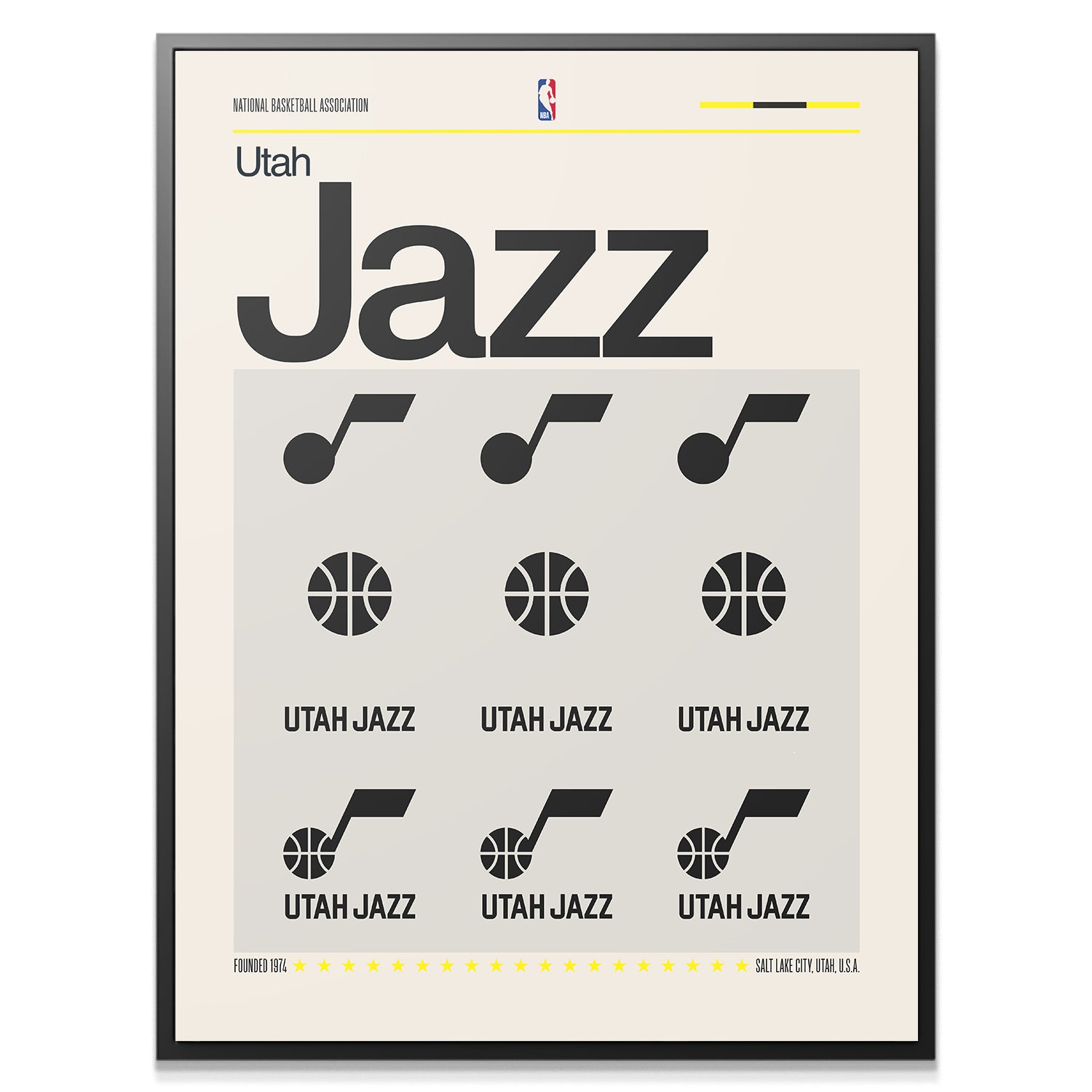 Deconstructed Logo - Jazz - IKONICK - NBA Teams