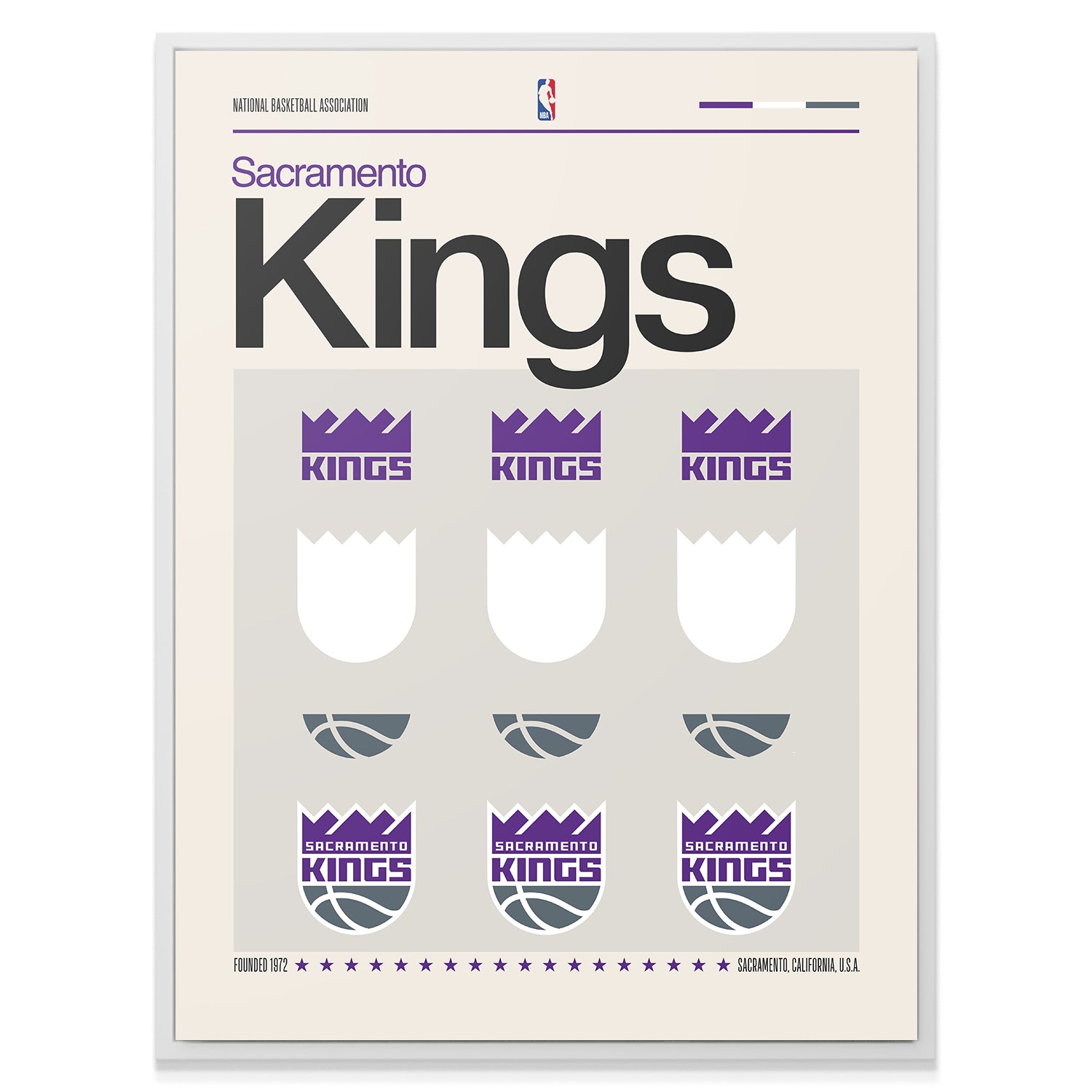 Deconstructed Logo - Kings - IKONICK - NBA Teams