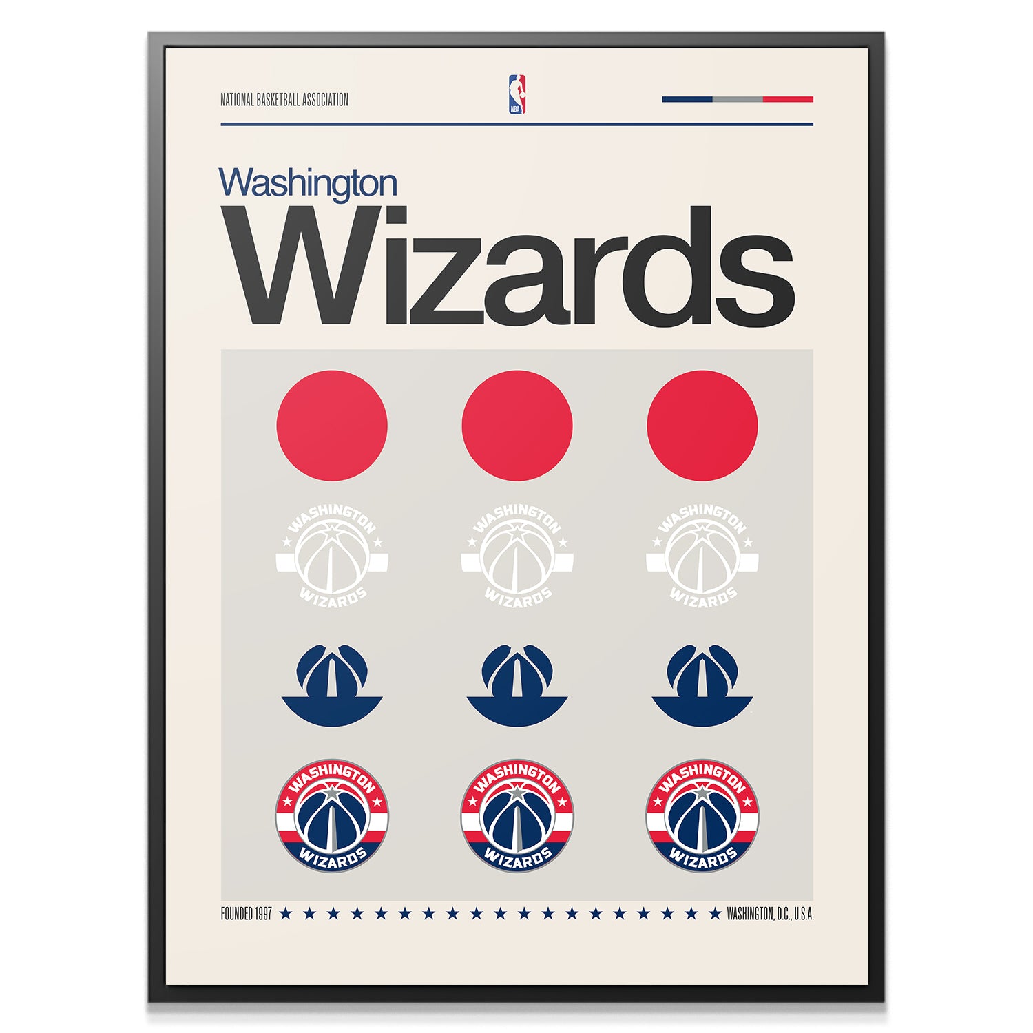 Deconstructed Logo - Wizards - IKONICK - NBA Teams