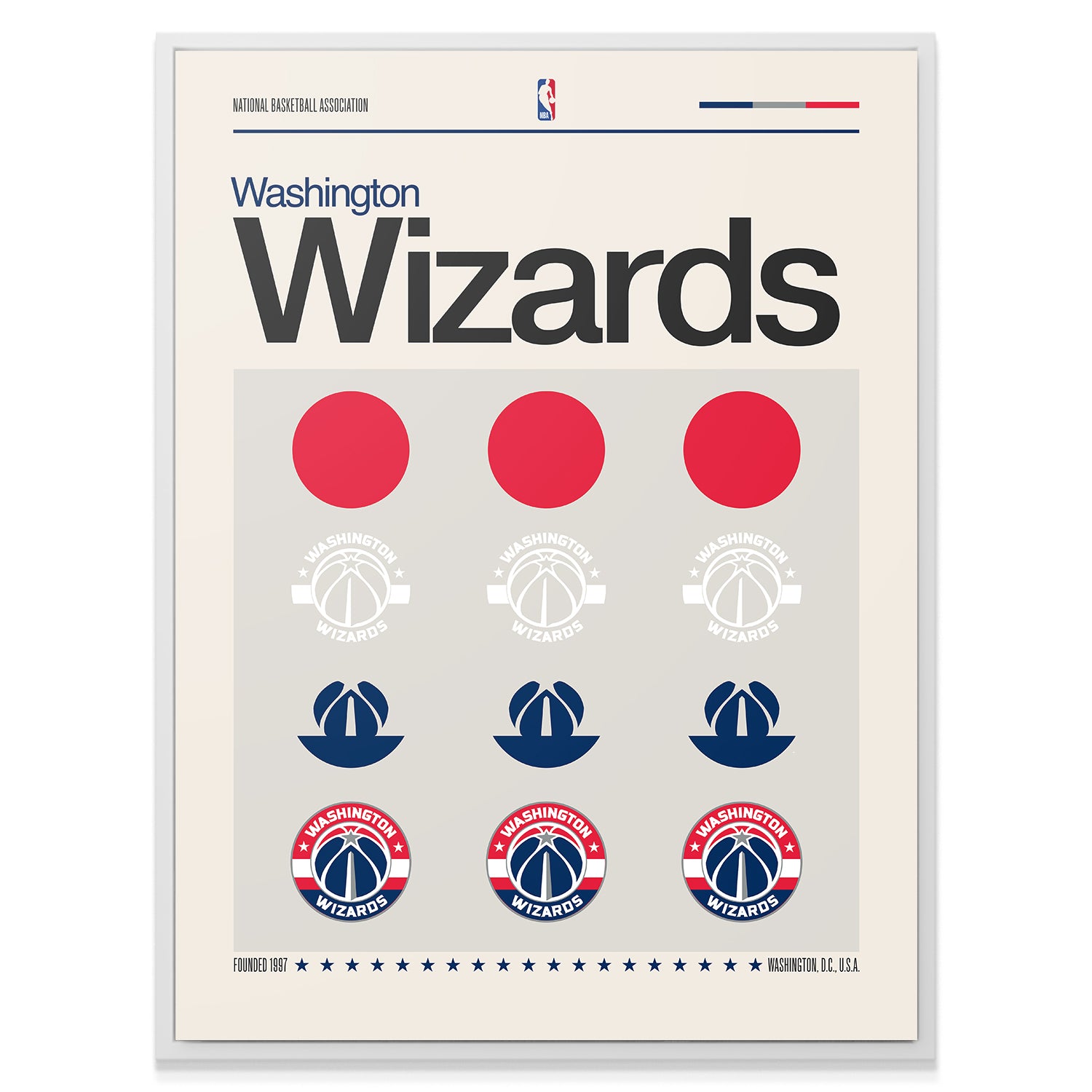Deconstructed Logo - Wizards - IKONICK - NBA Teams