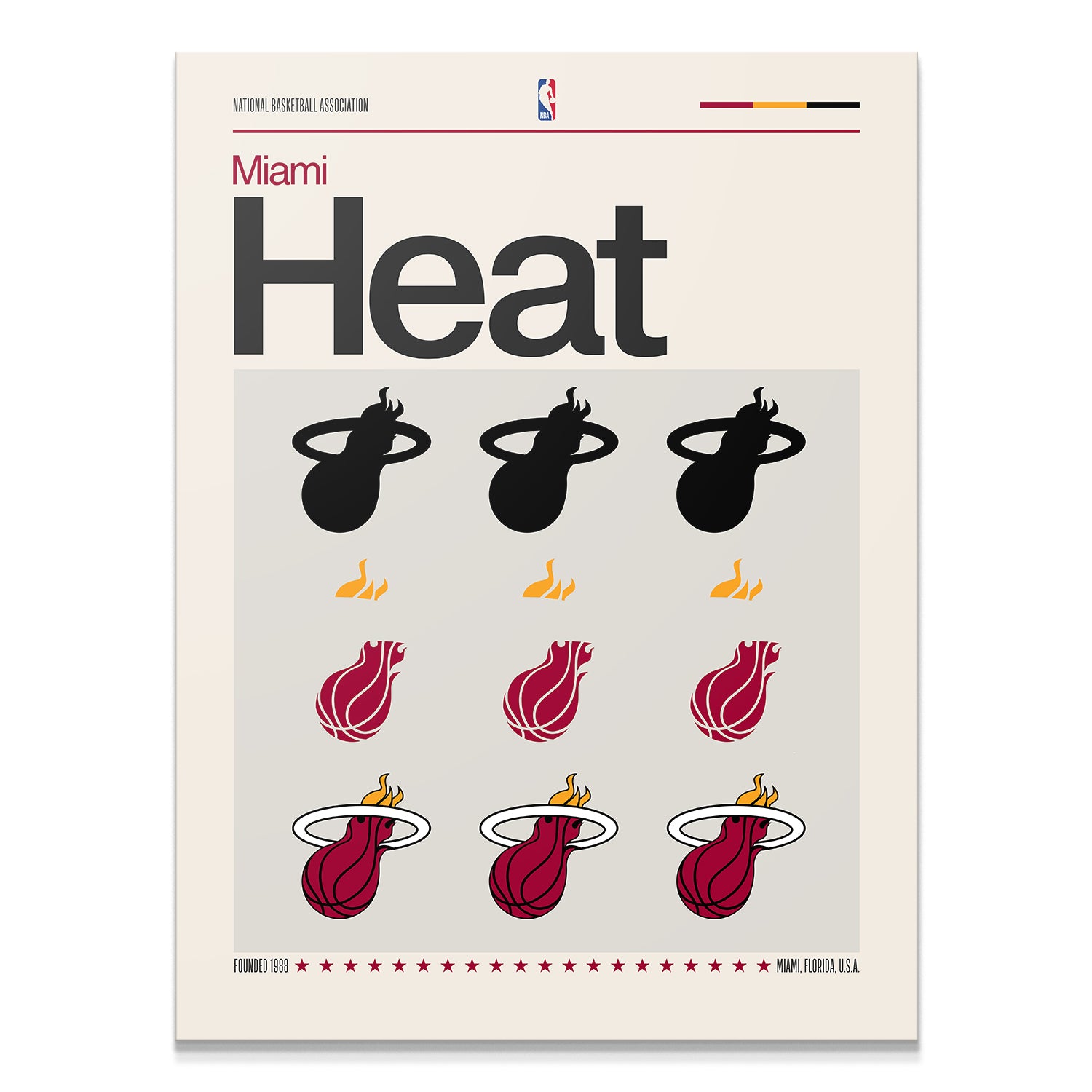 Deconstructed Logo - Heat - IKONICK - NBA Teams