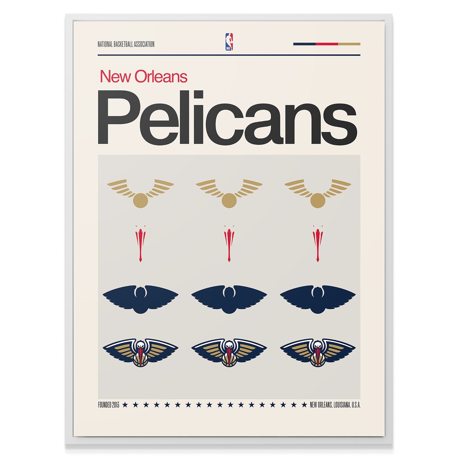 Deconstructed Logo - Pelicans - IKONICK - NBA Teams