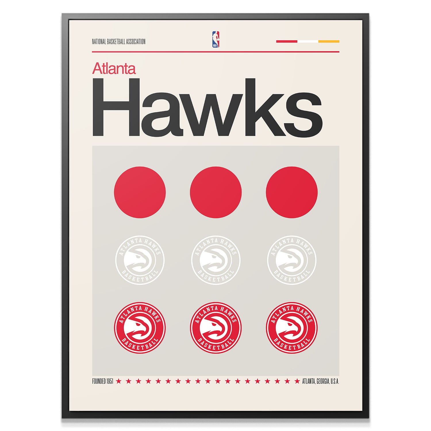 Deconstructed Logo - Hawks - IKONICK - NBA Teams