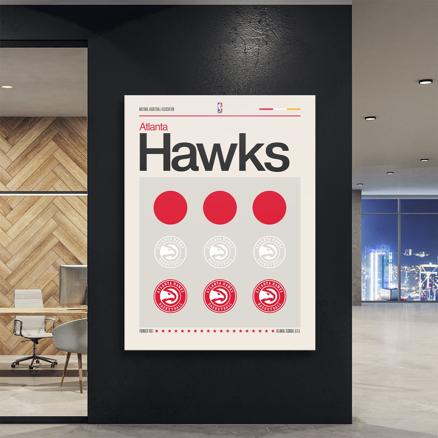 Deconstructed Logo - Hawks - IKONICK - NBA Teams