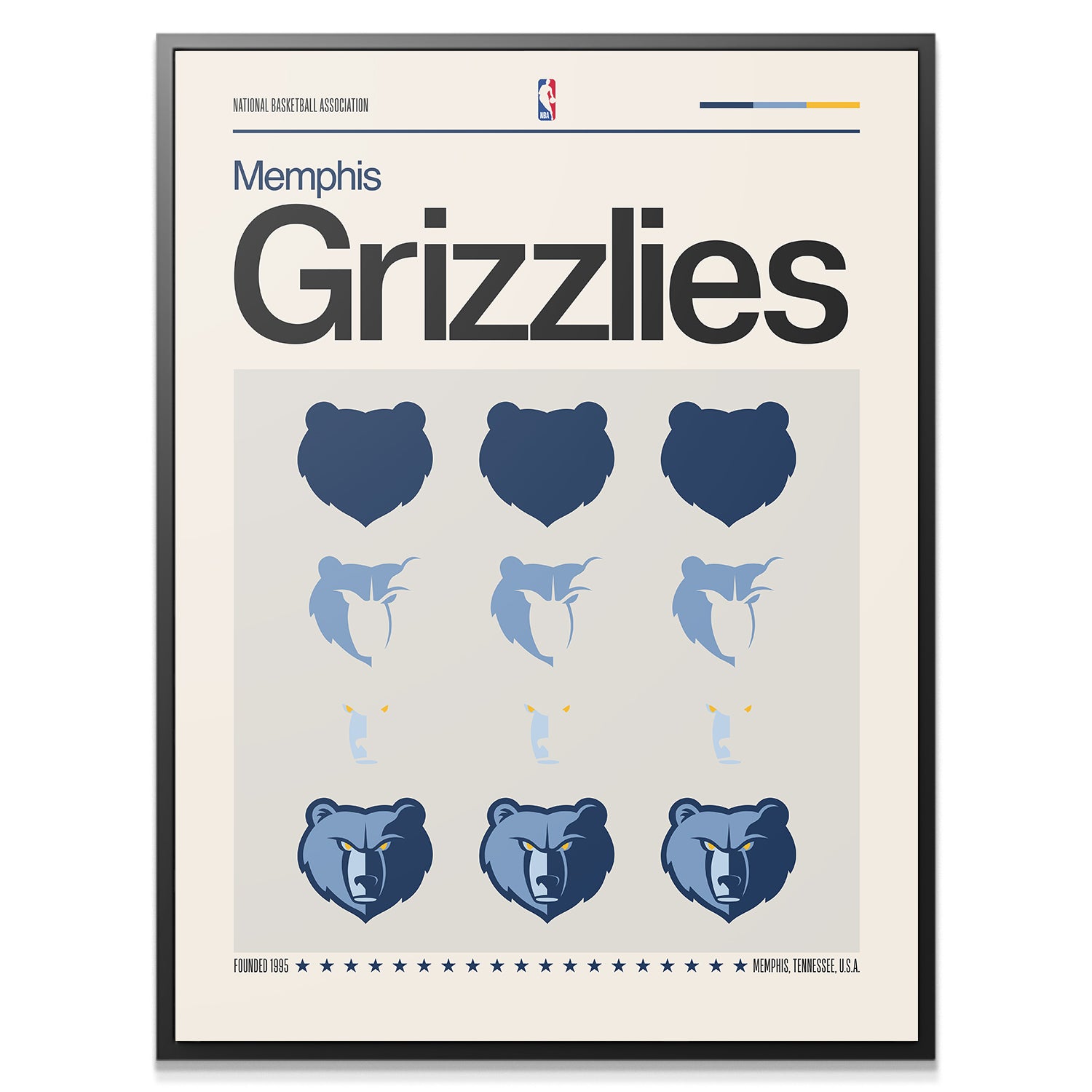 Deconstructed Logo - Grizzlies - IKONICK - NBA Teams