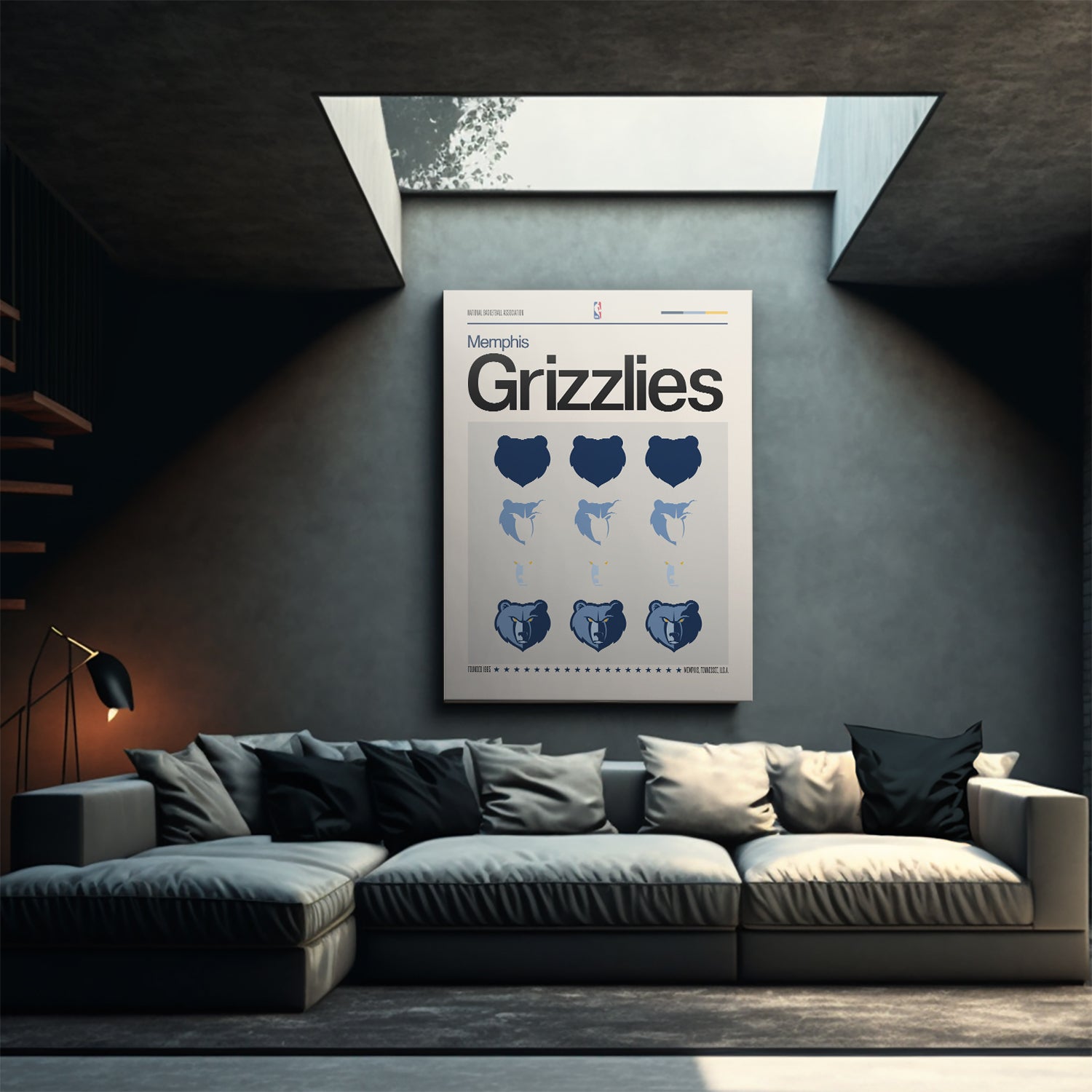 Deconstructed Logo - Grizzlies - IKONICK - NBA Teams