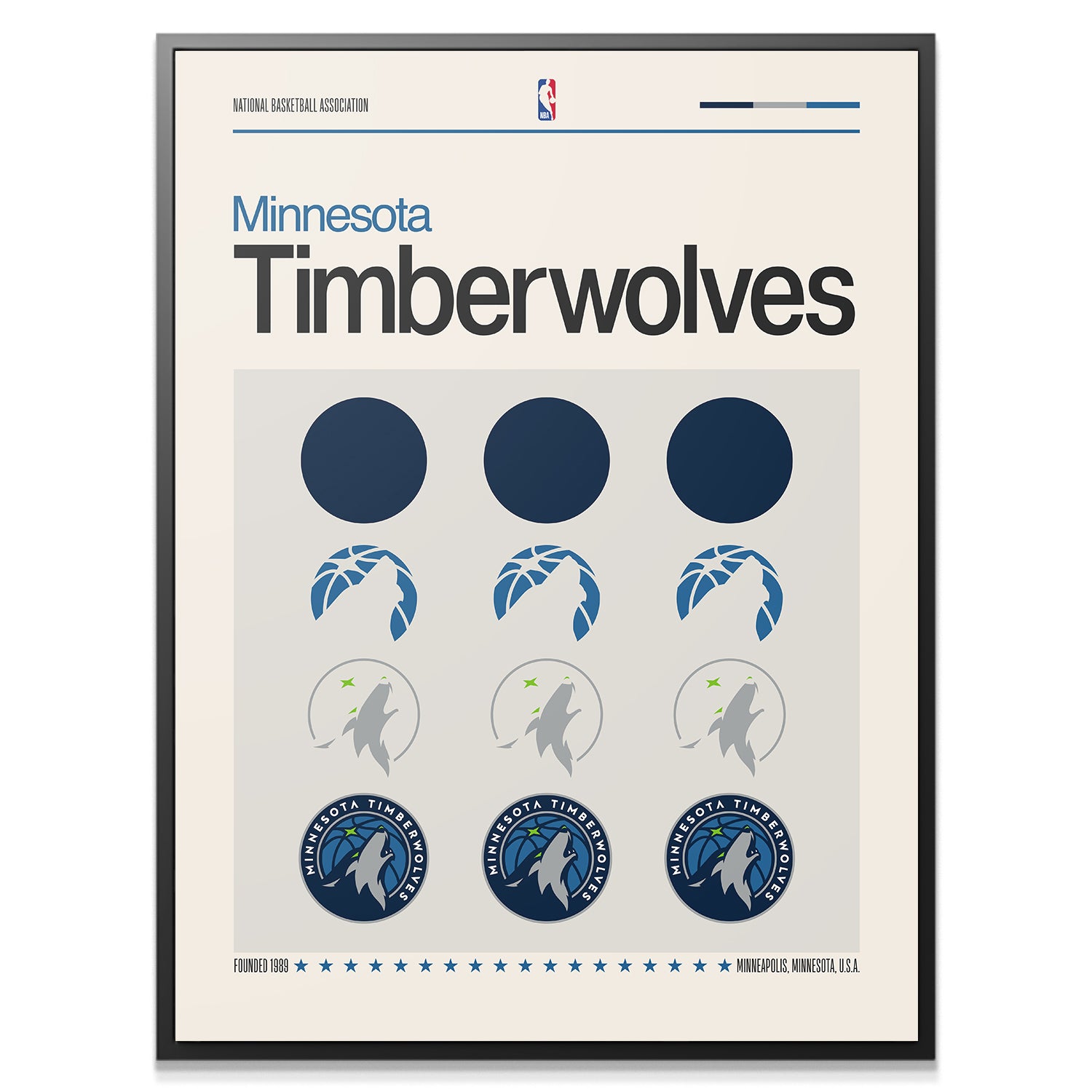 Deconstructed Logo - Timberwolves - IKONICK - NBA Teams