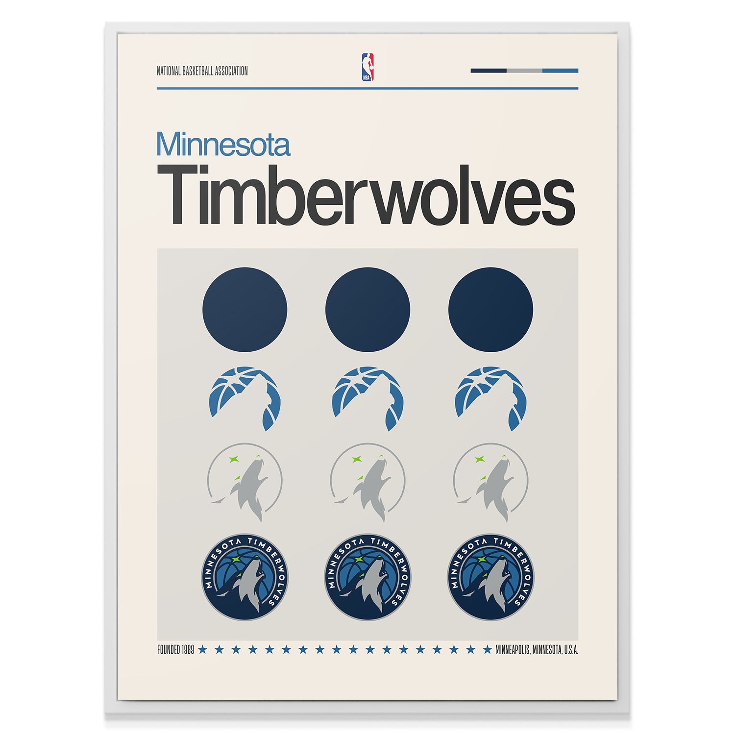Deconstructed Logo - Timberwolves - IKONICK - NBA Teams