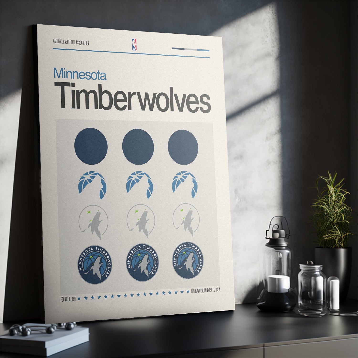 Deconstructed Logo - Timberwolves - IKONICK - NBA Teams
