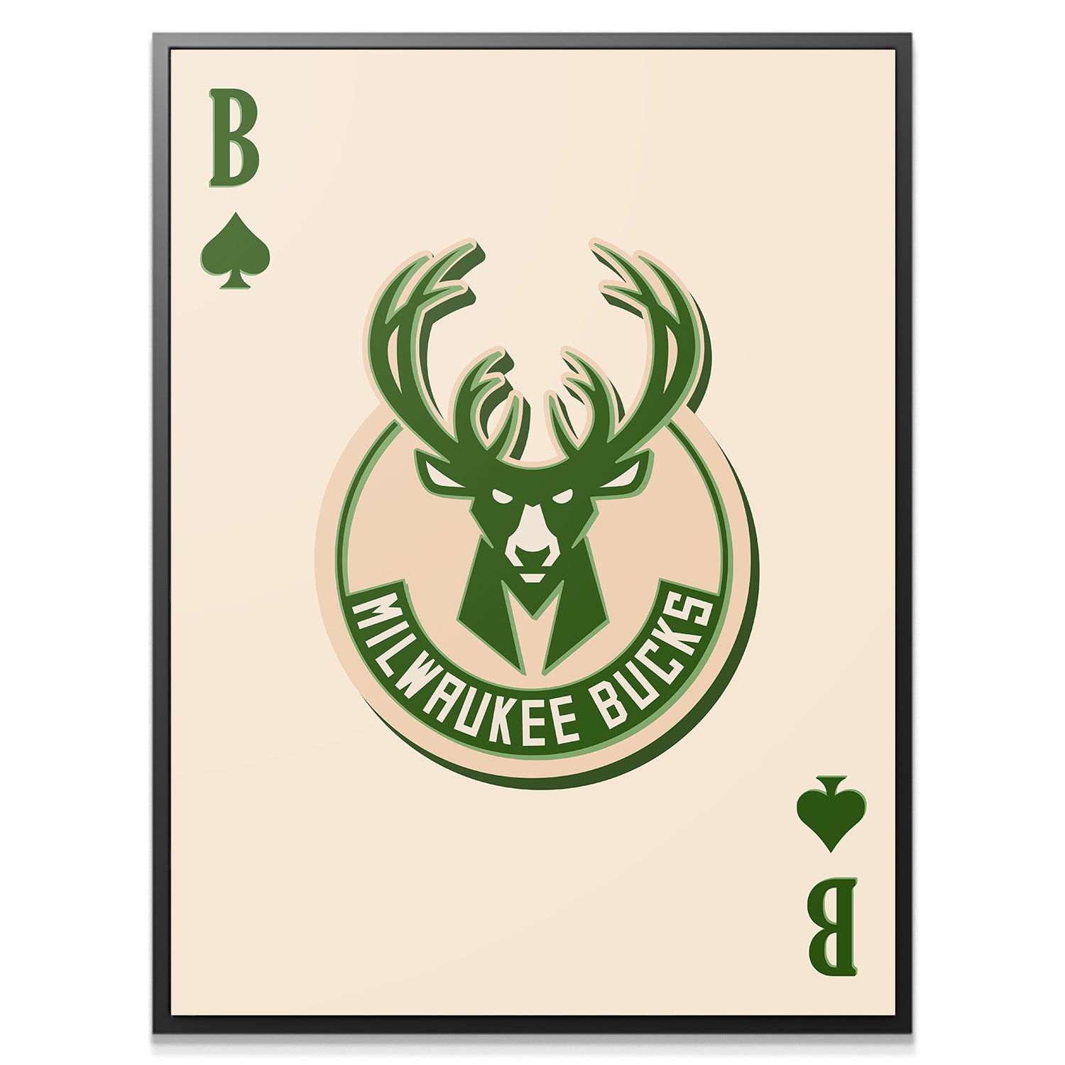 Retro Logo Card - Bucks - IKONICK - NBA Teams