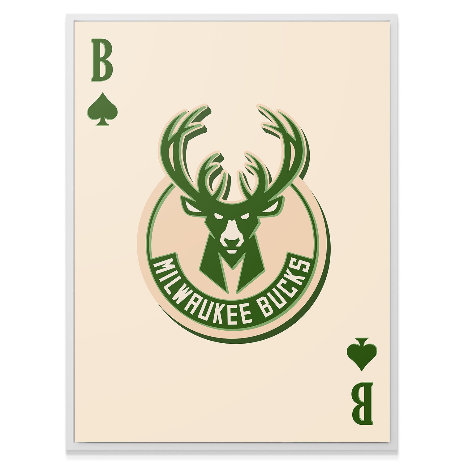 Retro Logo Card - Bucks - IKONICK - NBA Teams