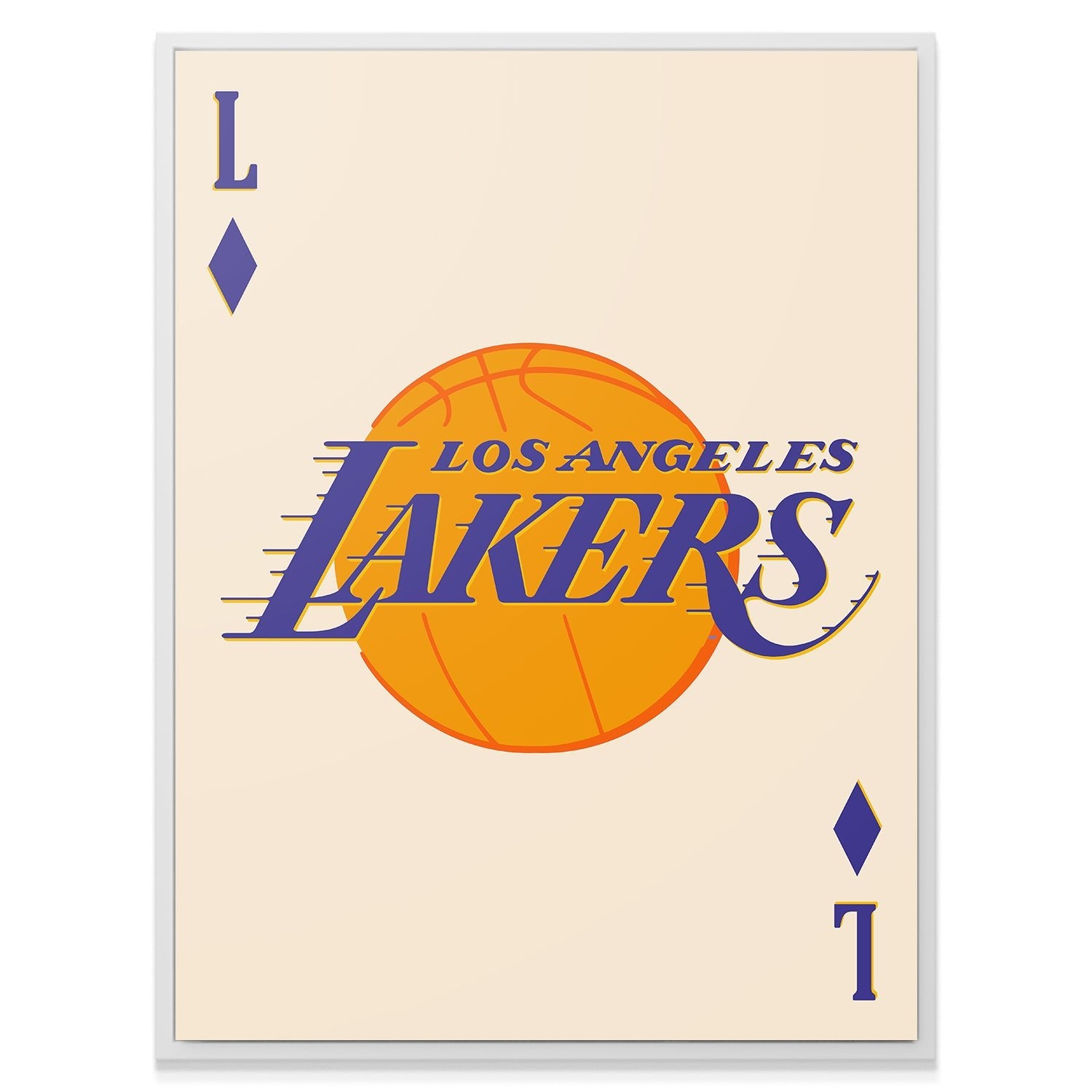 Retro Logo Card - Lakers - IKONICK - NBA Teams