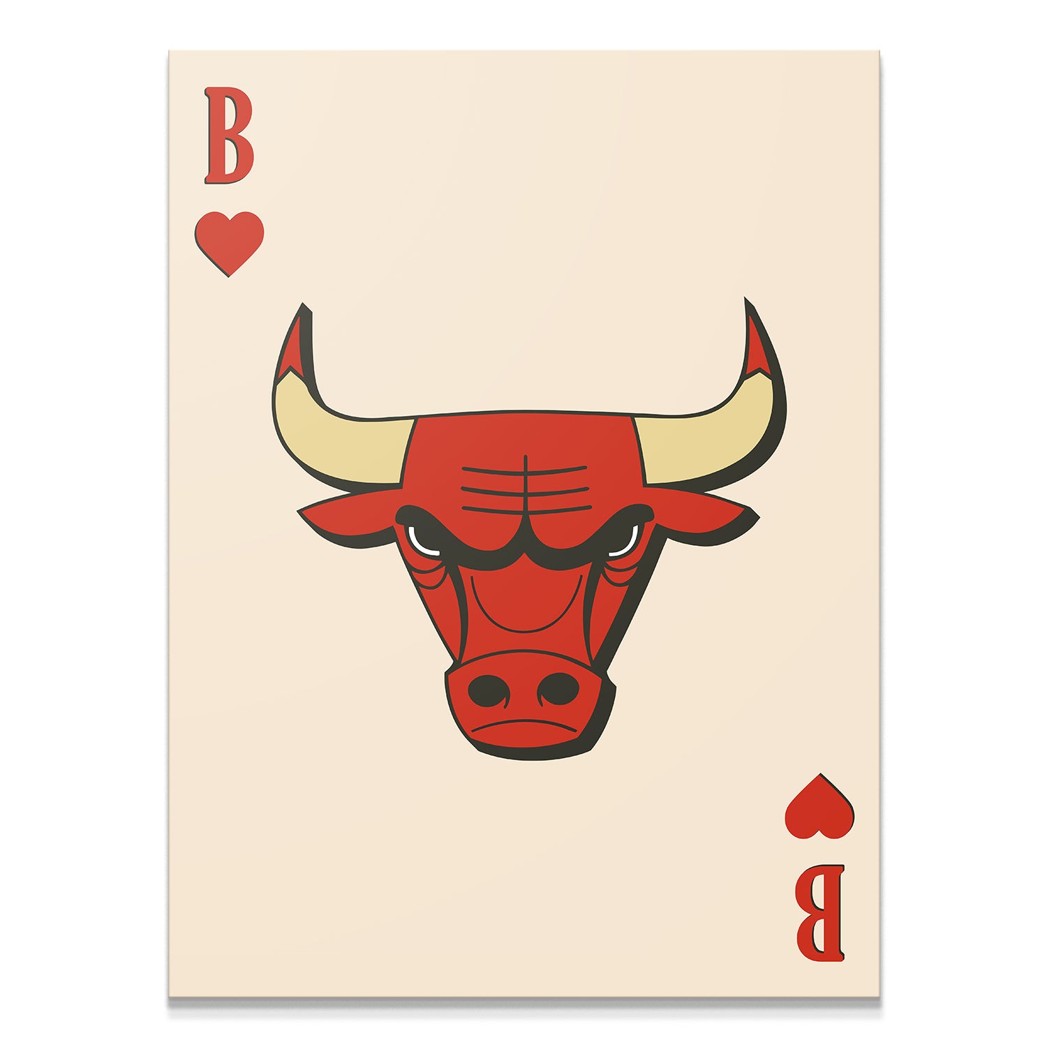 Retro Logo Card - Bulls - IKONICK - NBA Teams