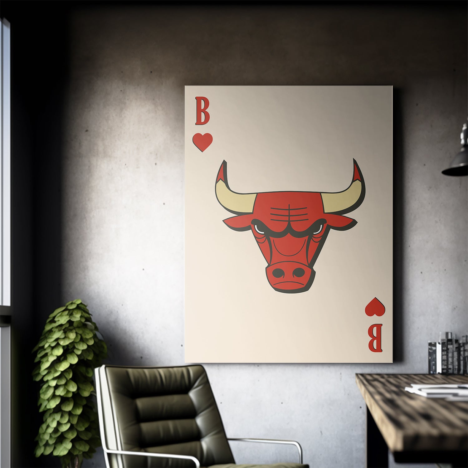 Retro Logo Card - Bulls - IKONICK - NBA Teams