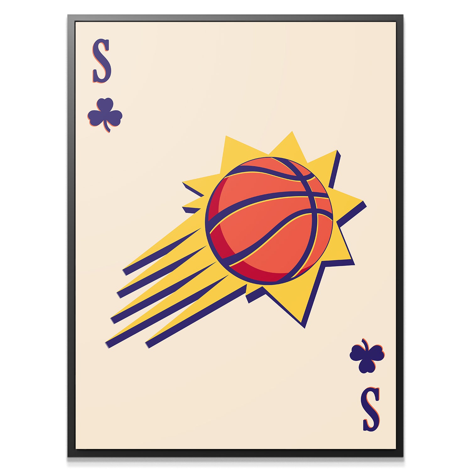 Retro Logo Card - Suns - IKONICK - NBA Teams
