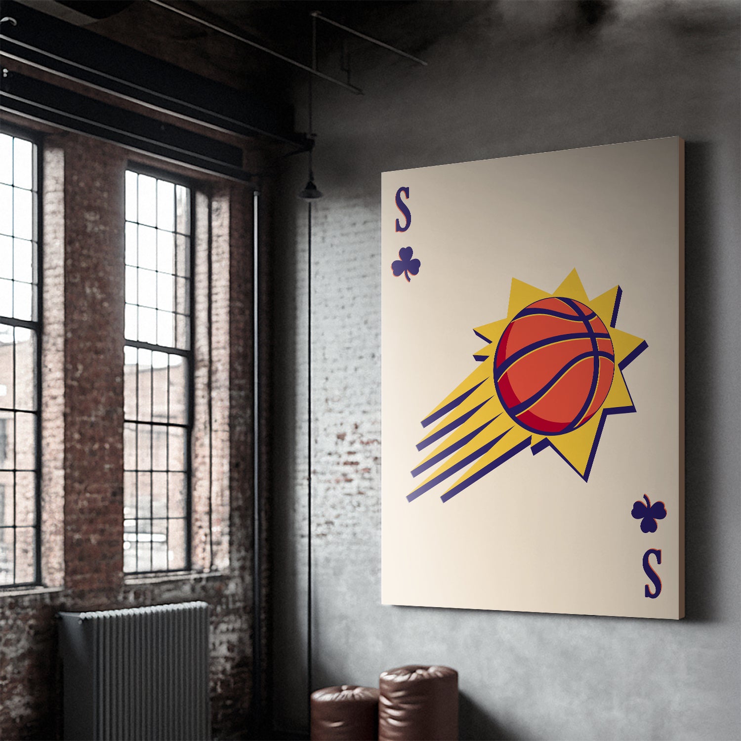 Retro Logo Card - Suns - IKONICK - NBA Teams