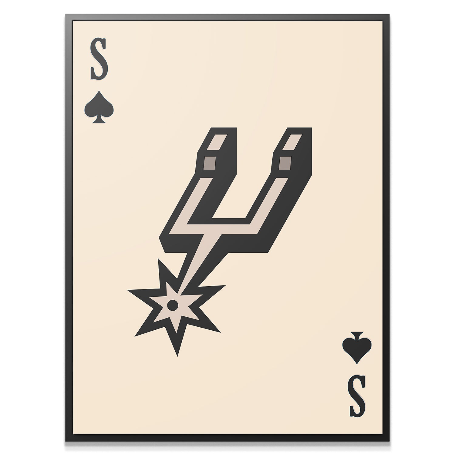 Retro Logo Card - Spurs - IKONICK - NBA Teams