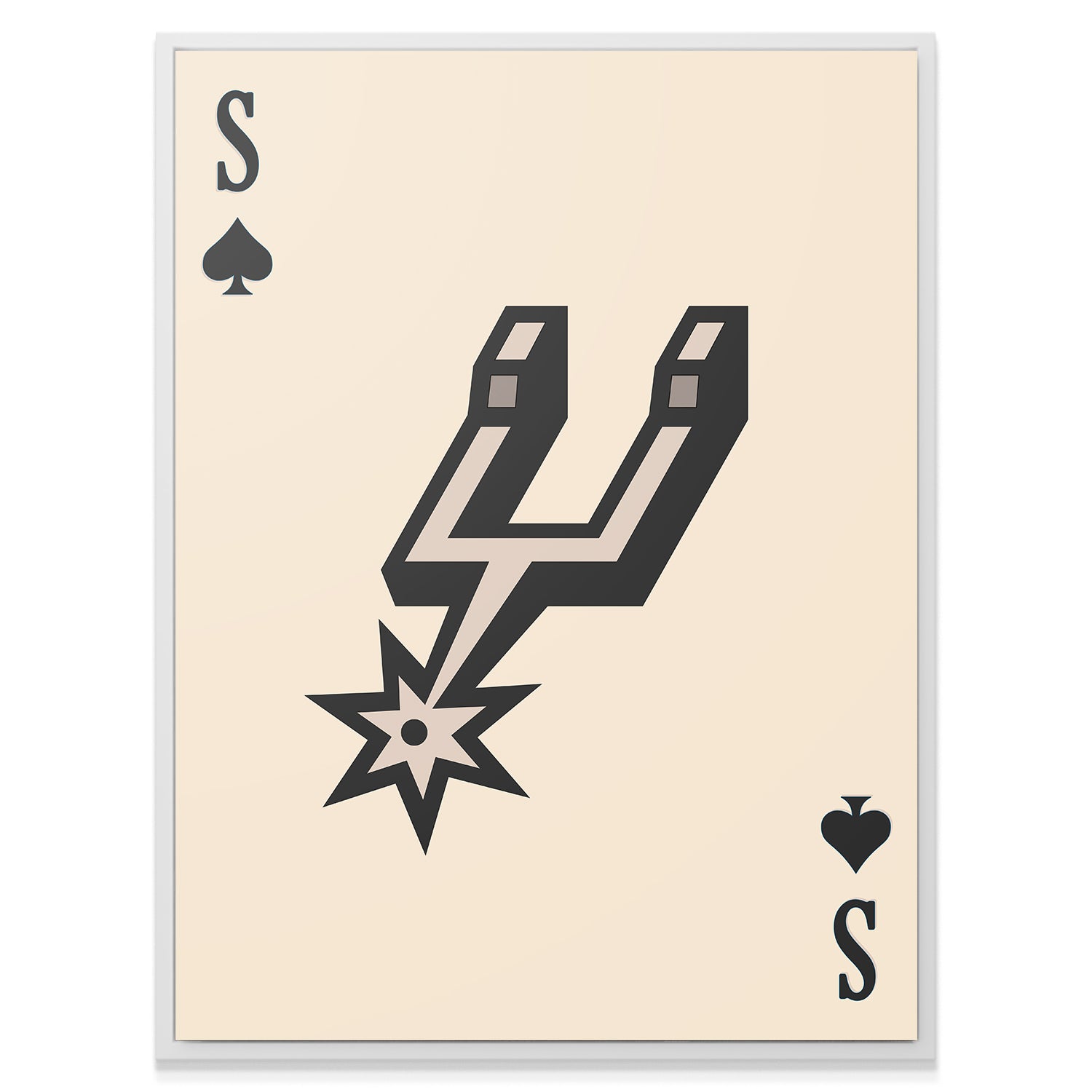 Retro Logo Card - Spurs - IKONICK - NBA Teams