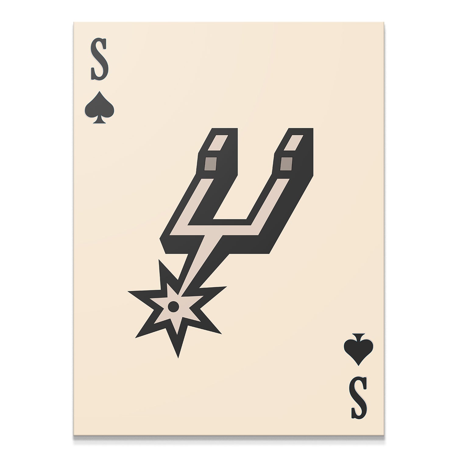 Retro Logo Card - Spurs - IKONICK - NBA Teams