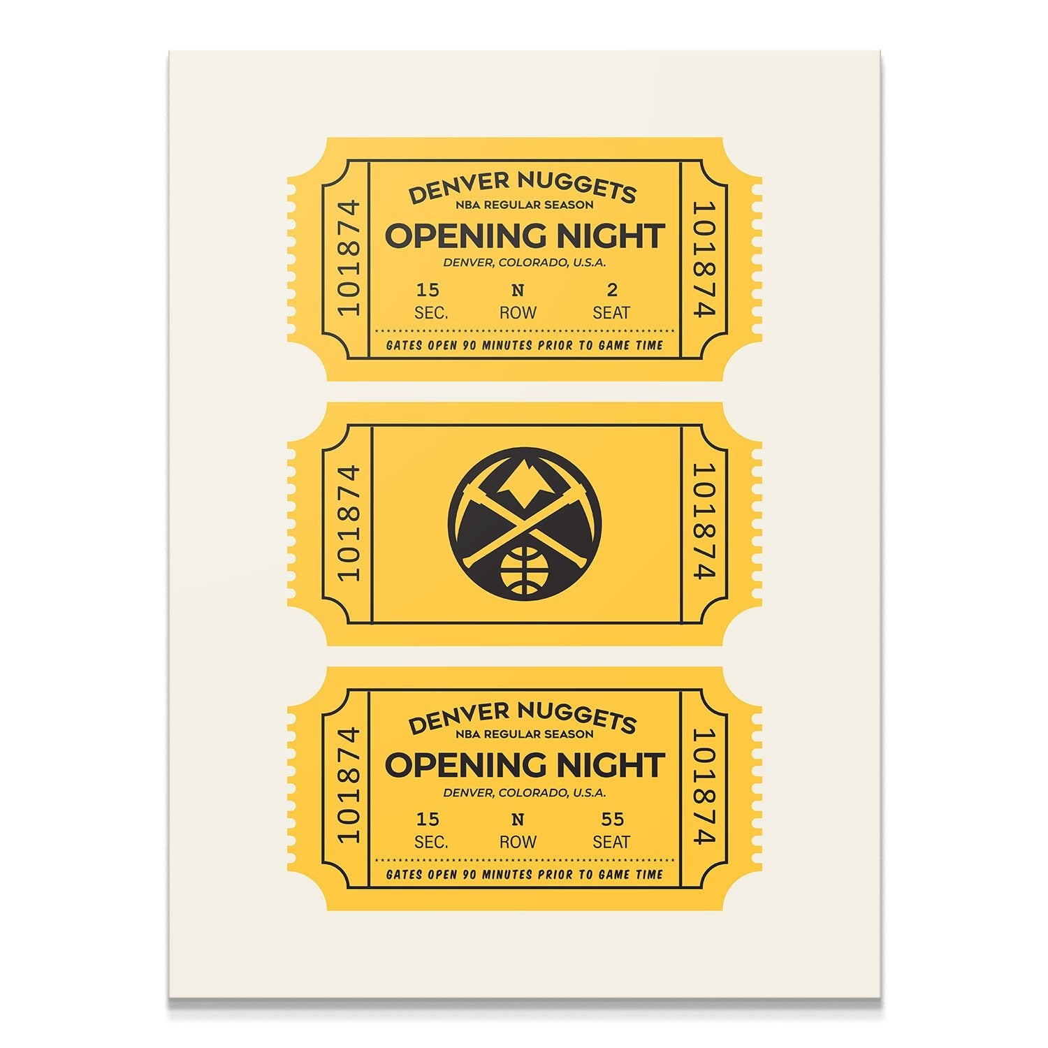 Tickets - Nuggets - IKONICK - NBA Teams