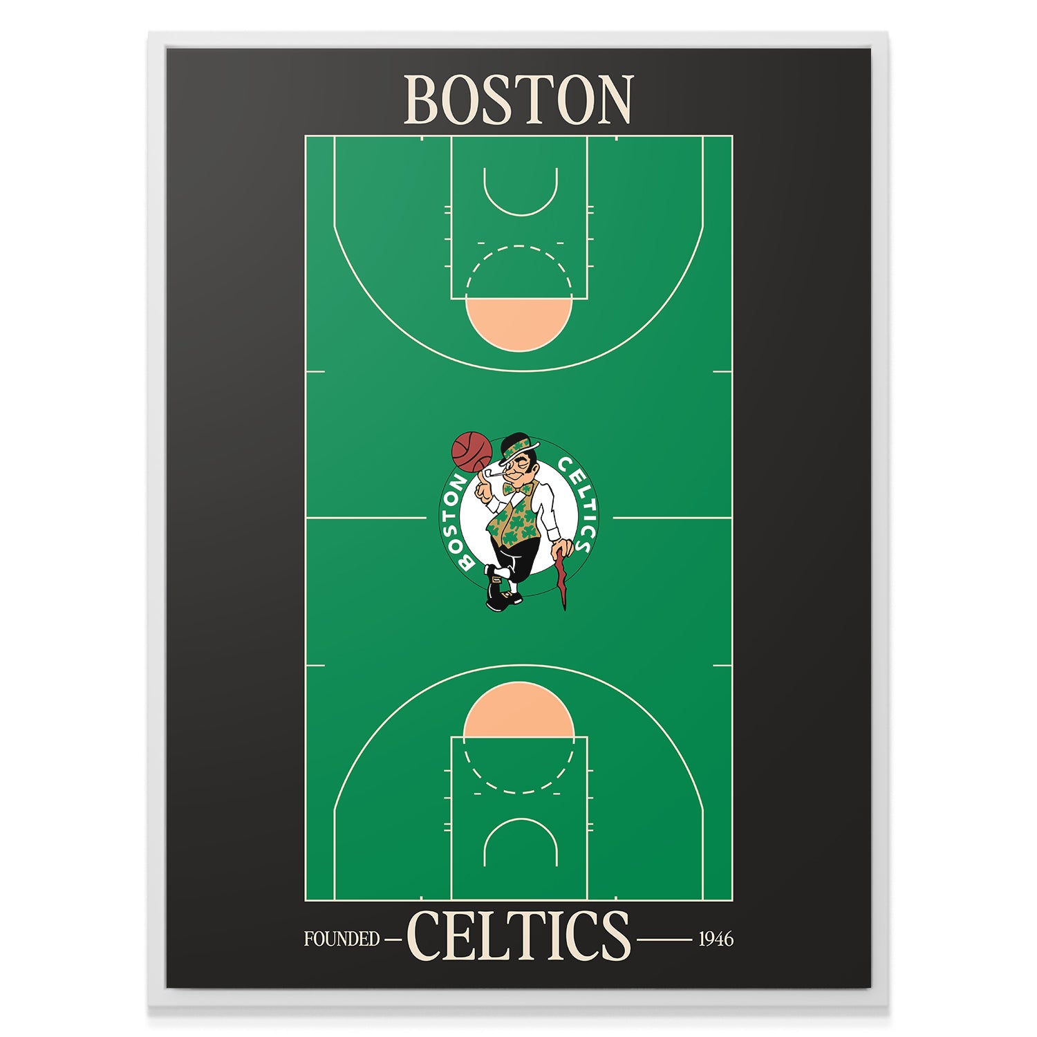 Top Court Design - Celtics - IKONICK - NBA Teams