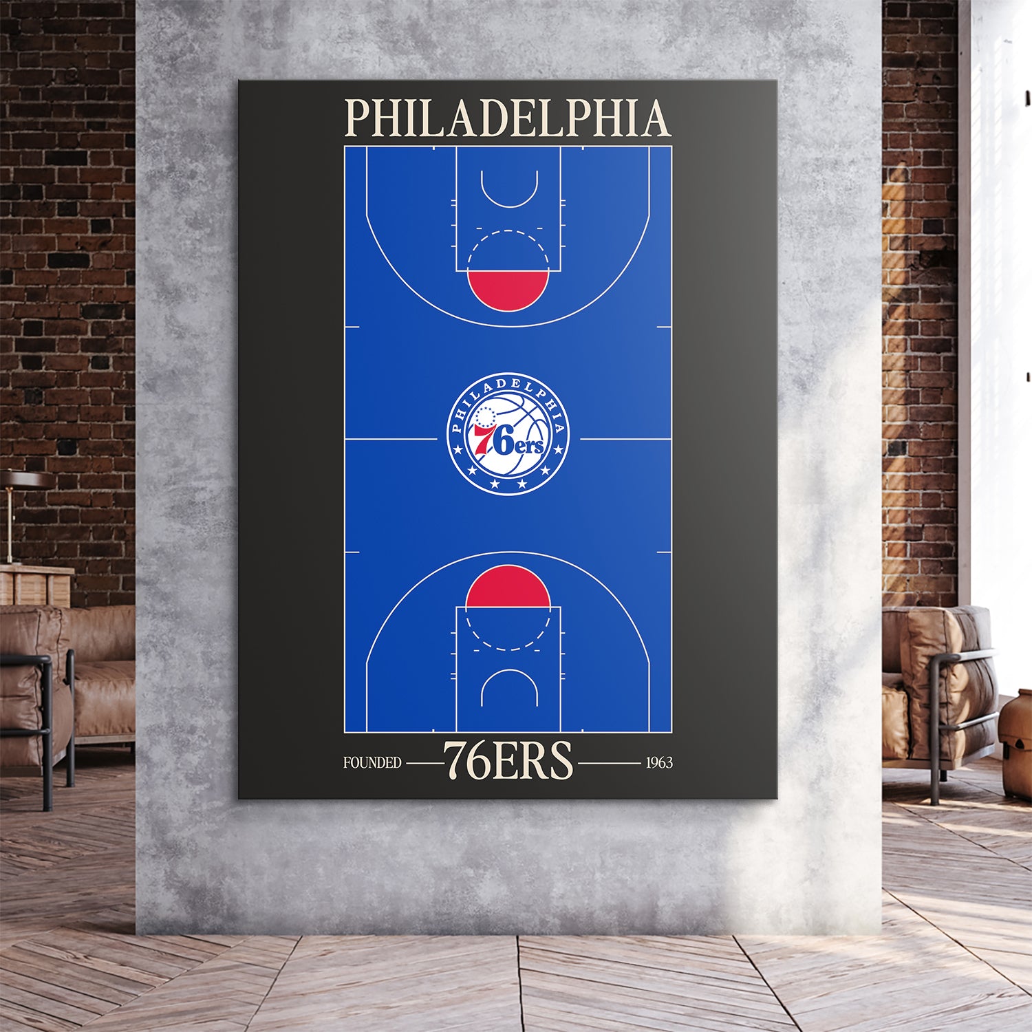 Top Court Design - 76ers - IKONICK - NBA Teams