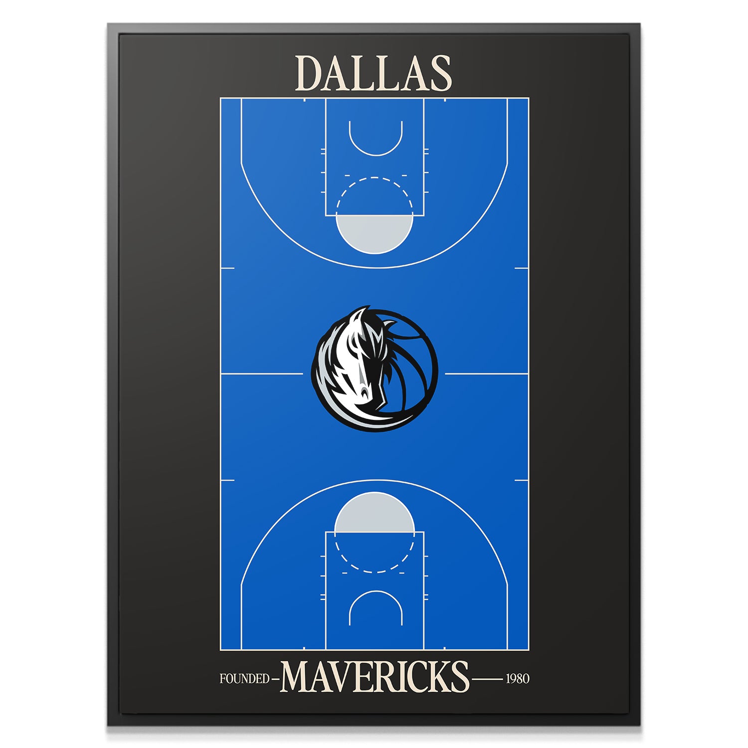 Top Court Design - Mavericks - IKONICK - NBA Teams