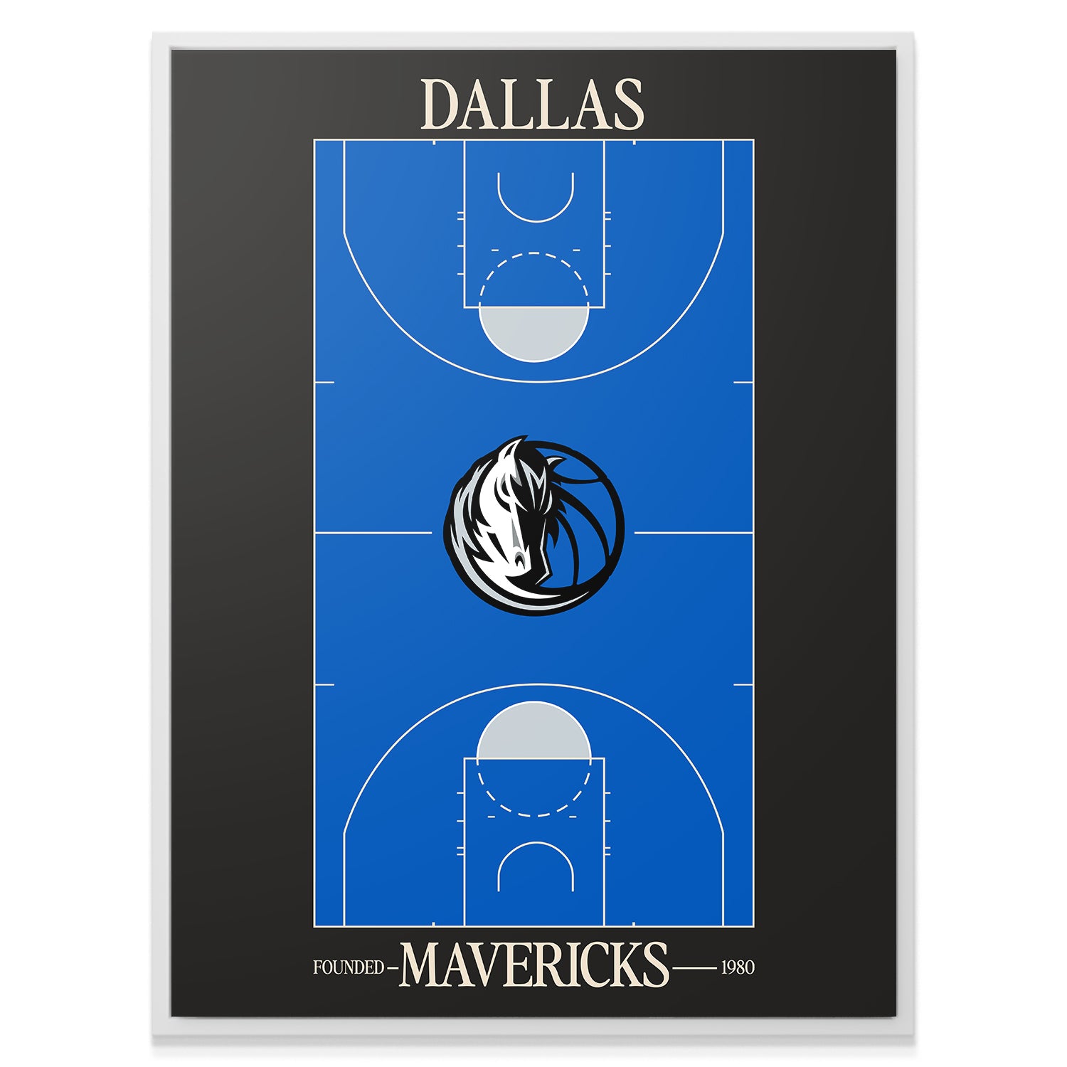 Top Court Design - Mavericks - IKONICK - NBA Teams