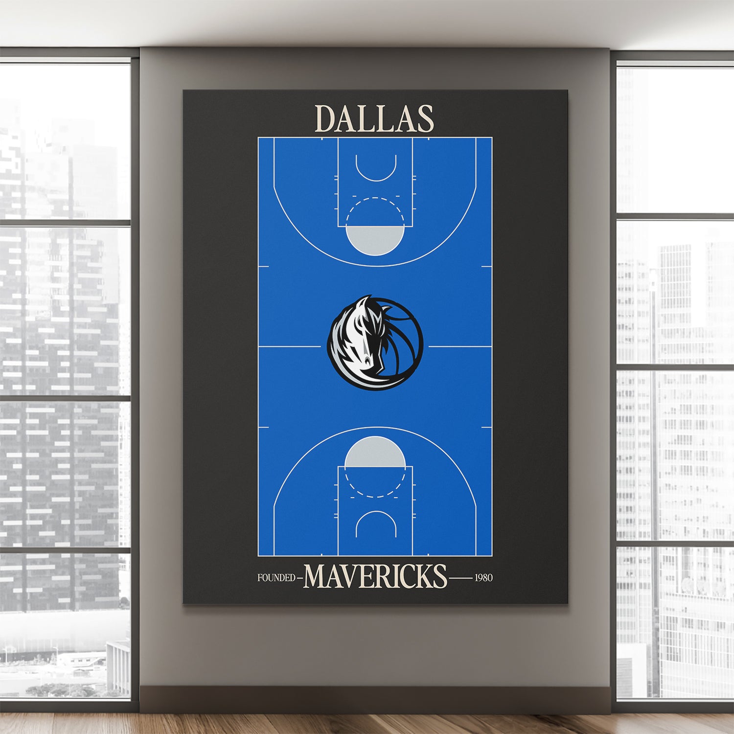 Top Court Design - Mavericks - IKONICK - NBA Teams