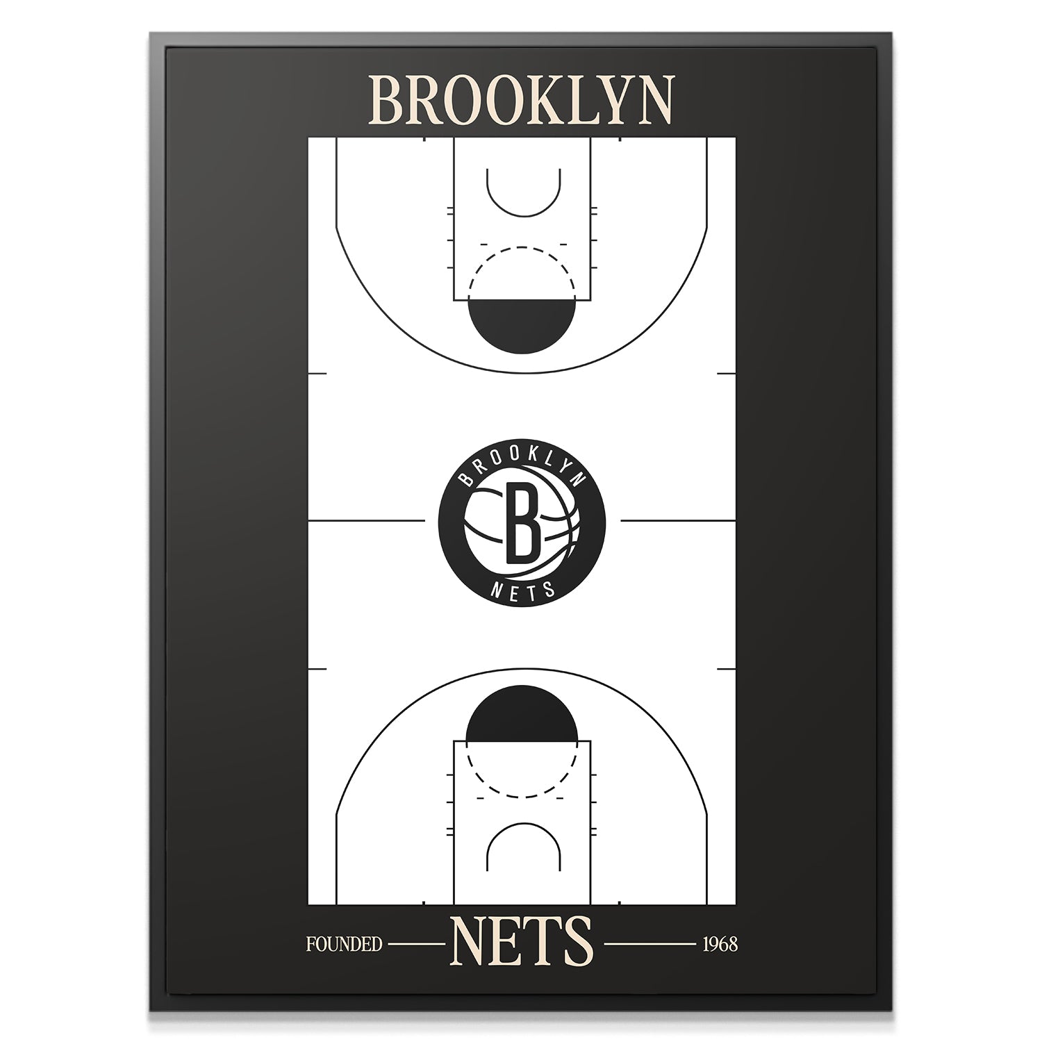 Top Court Design - Nets - IKONICK - NBA Teams
