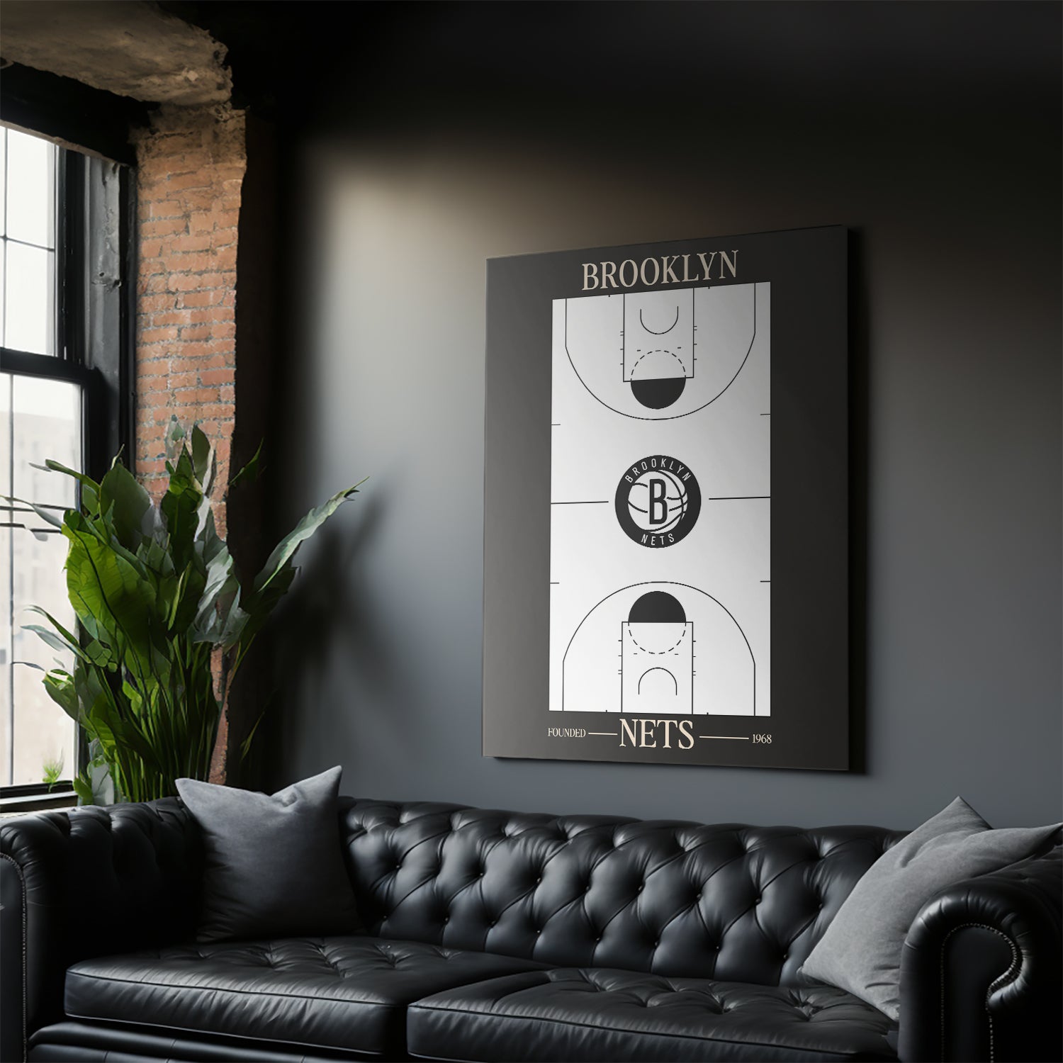 Top Court Design - Nets - IKONICK - NBA Teams