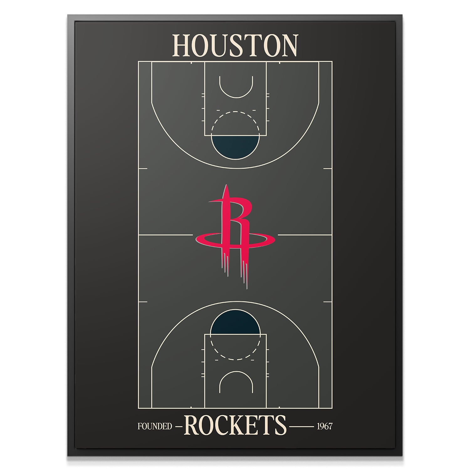 Top Court Design - Rockets - IKONICK - NBA Teams