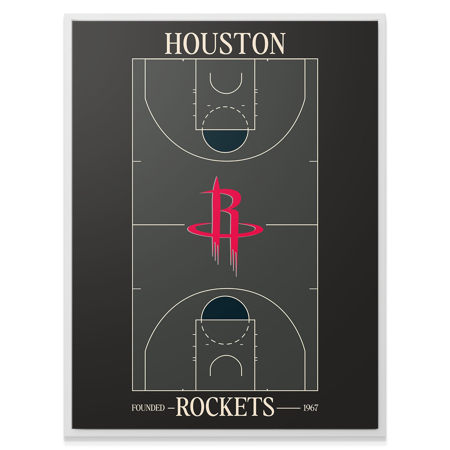 Top Court Design - Rockets - IKONICK - NBA Teams