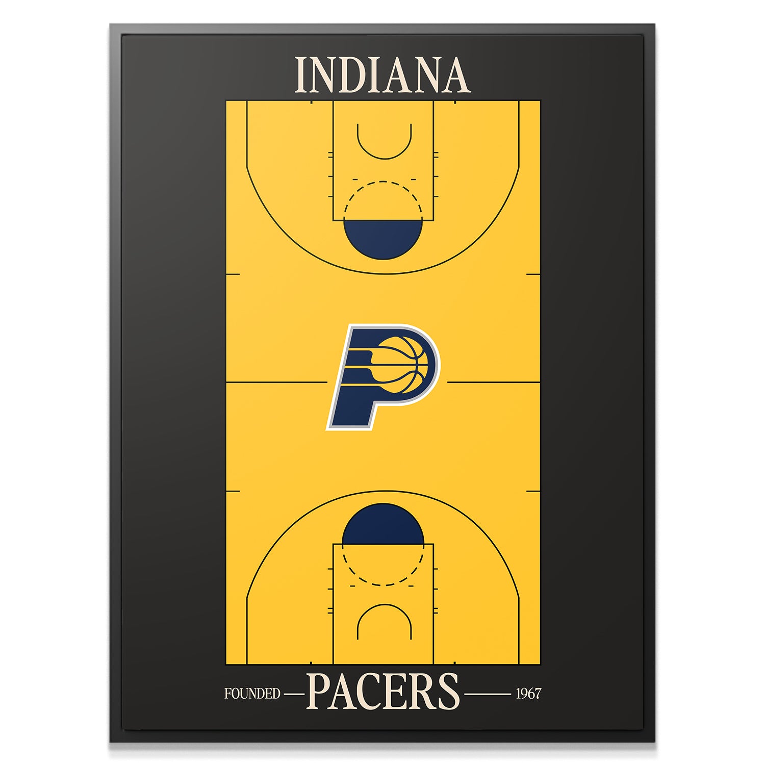 Top Court Design - Pacers - IKONICK - NBA Teams